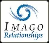 Imago Relationships logo with blue spiral design