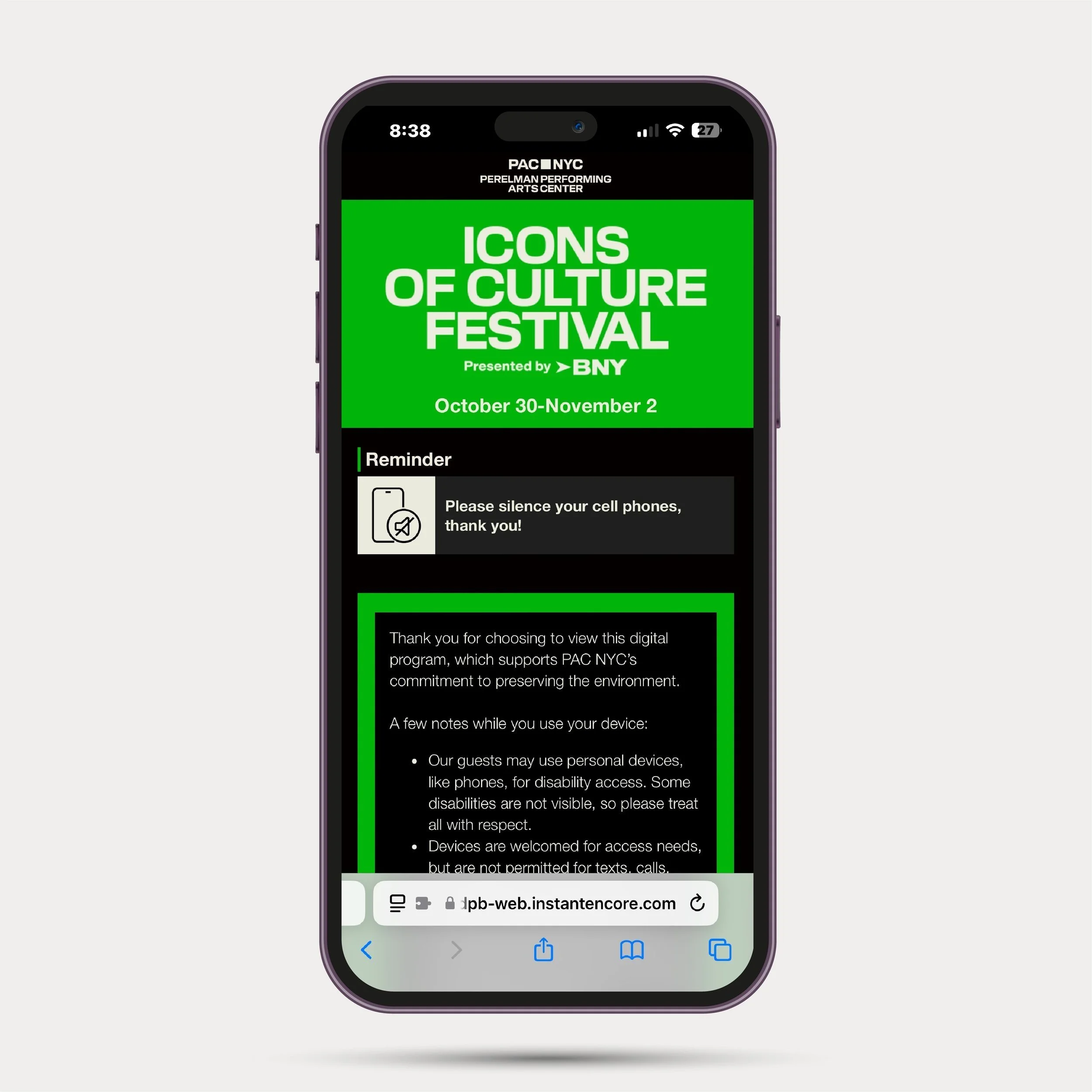   Icons of Culture Festival Production Design 