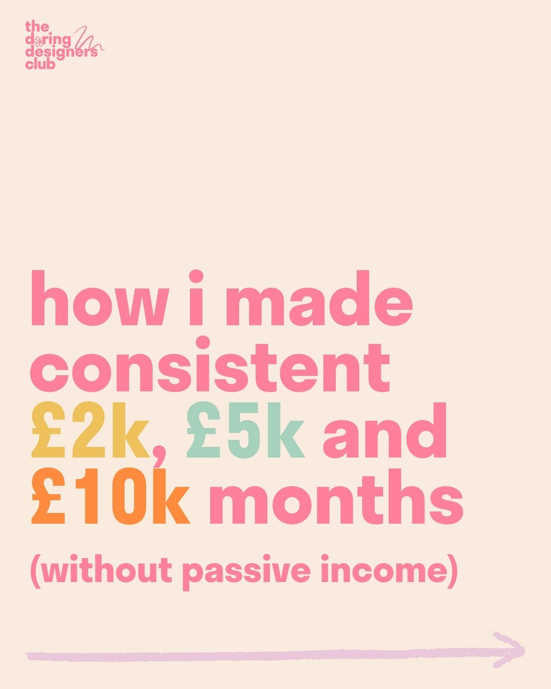 Hands up if you&rsquo;ve ever thought you needed passive income to create CONSISTENT, higher earning months 🙋&zwj;♀️

This myth kept me trapped in my own head for so long. Assuming I needed to create courses, build memberships, templates, digital pr