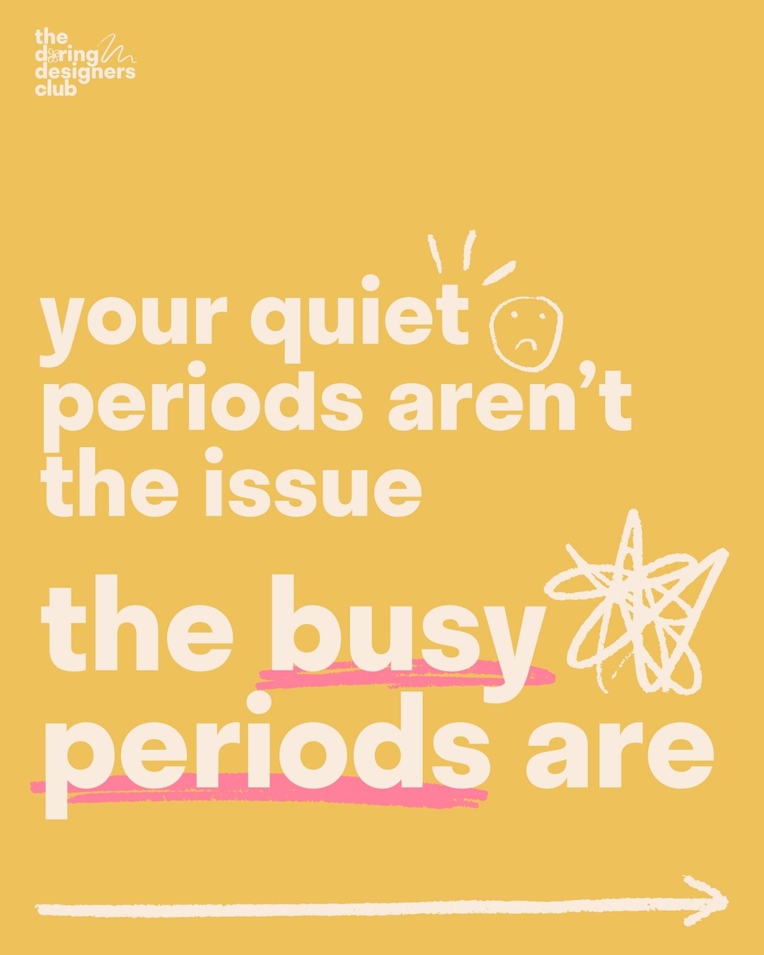 We&rsquo;ve all had quiet periods in our business. Those times when we get to the end of our booked projects and realise there&rsquo;s nothing in the calendar 😰​​​​​​​​​

Dropping into these periods feels scary BUT they give you time to get more con