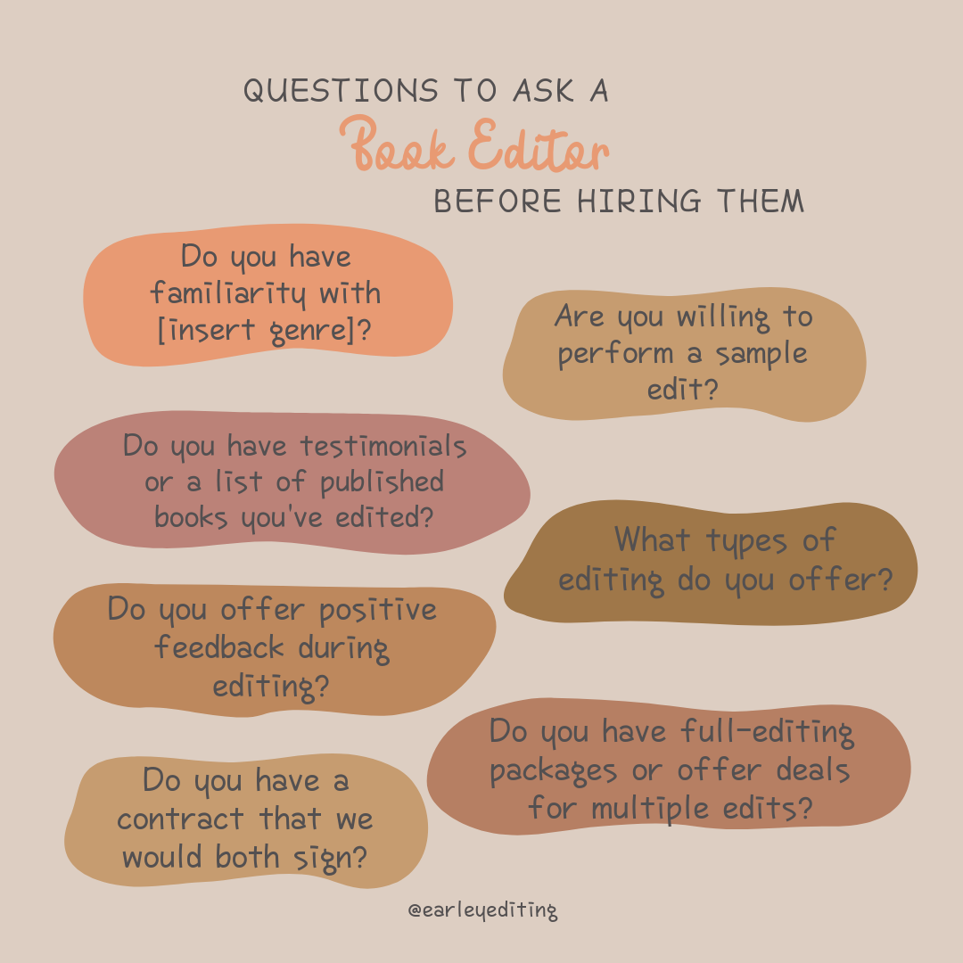Questions to Ask a Book Editor Before Hiring
