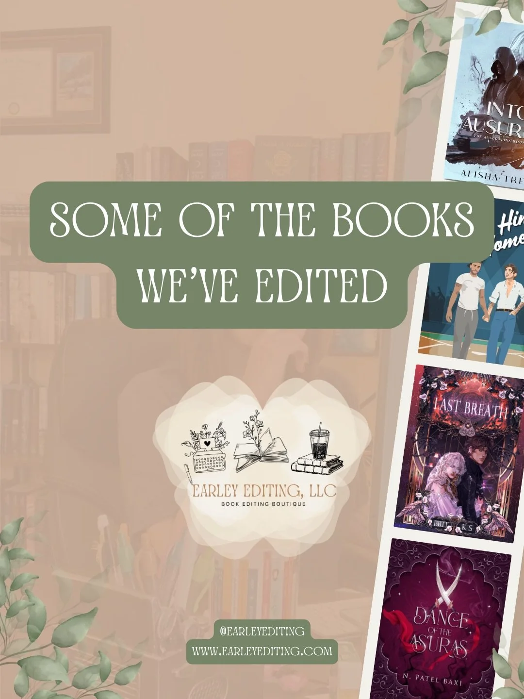 🌿 Some books Earley Editing, LLC has edited!

We&rsquo;ve worked with some AMAZING authors over the 5 years we&rsquo;ve been in business! Every time a writer reaches out to us, we&rsquo;re honored they trust us with their book baby 🥹

The relations