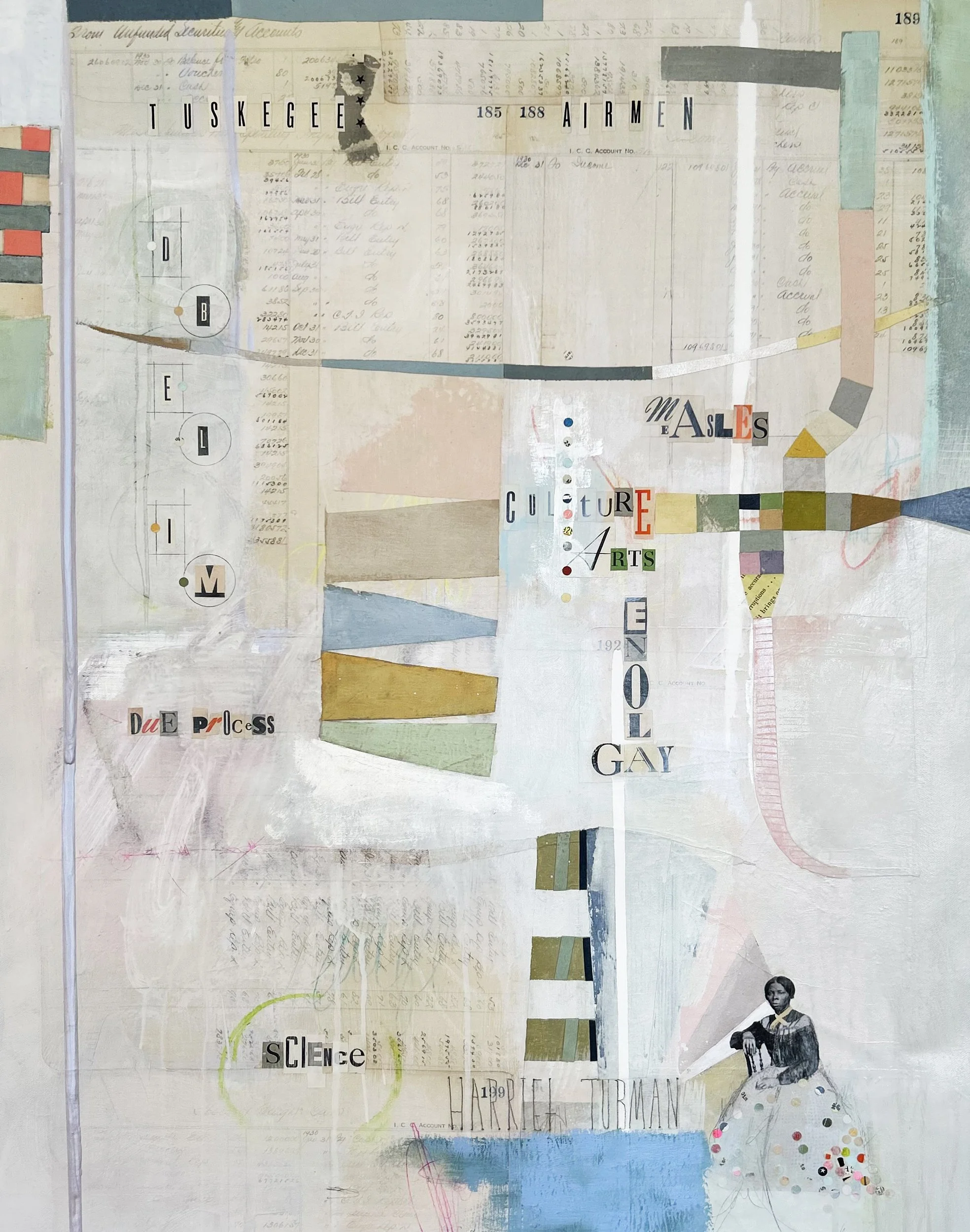 Whitewash - 30×24in. Acrylic, mixed media on canvas.