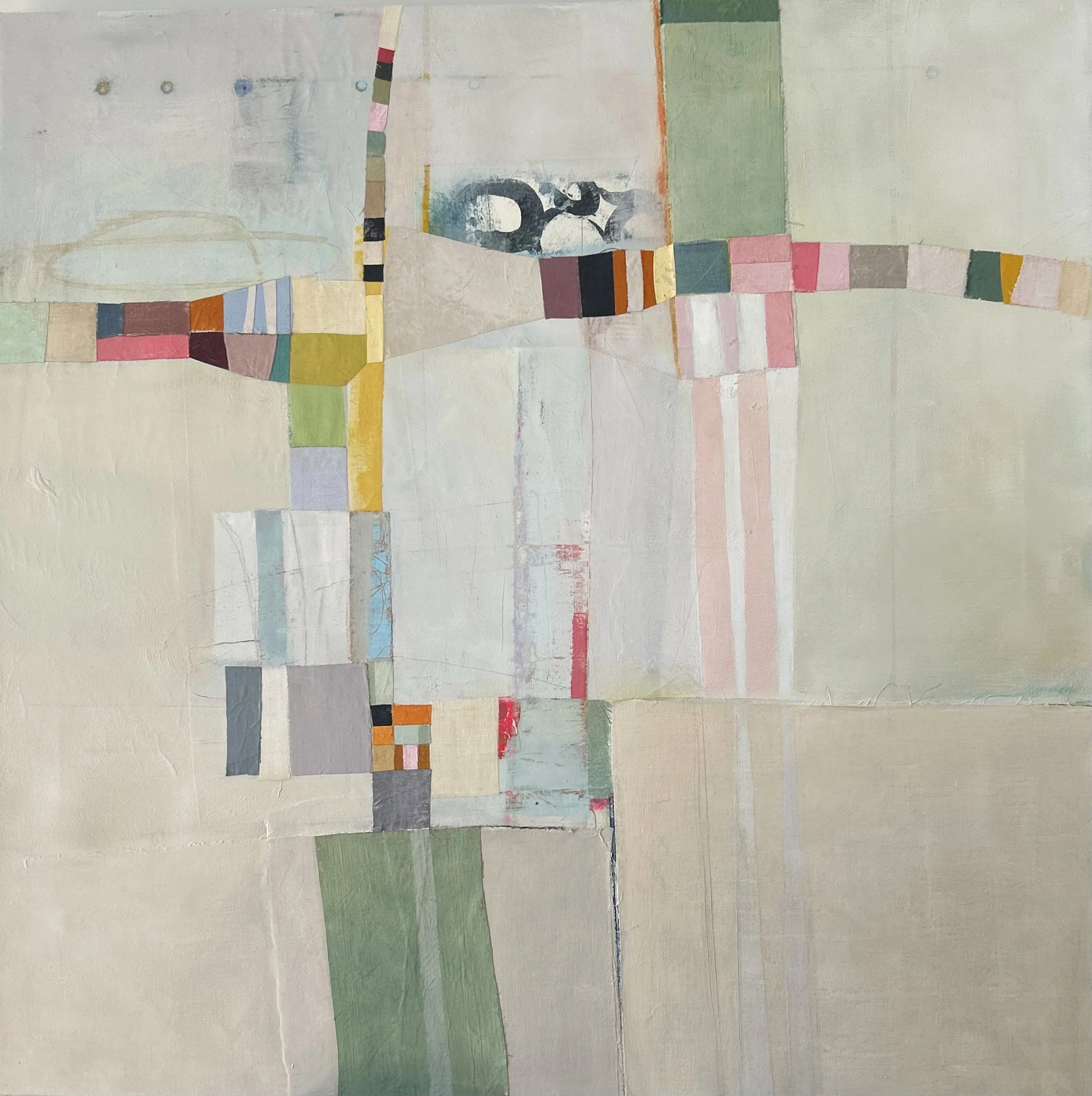 New Day - 32×32in. Mixed media on canvas