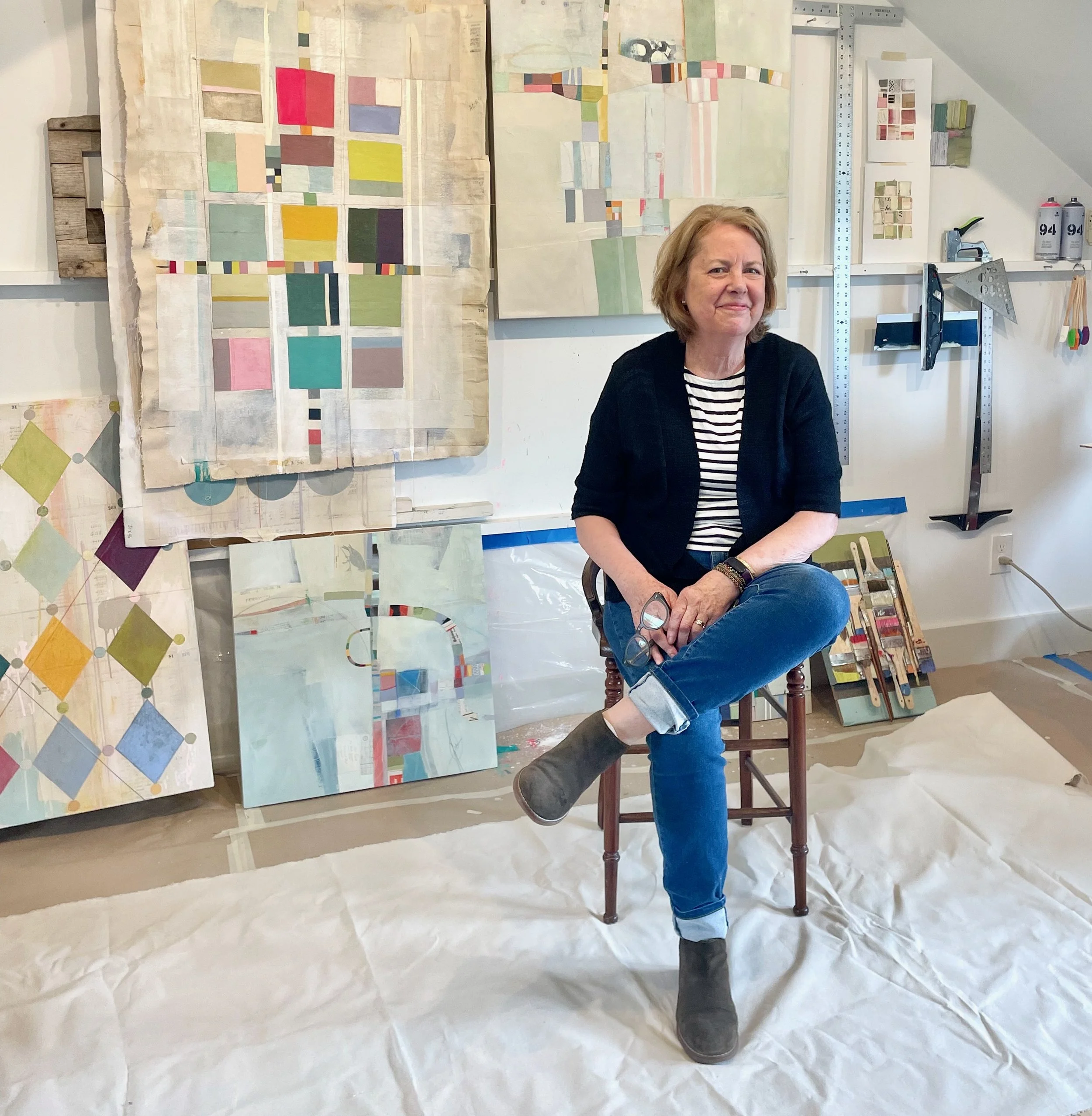 Margit Burmeister in her studio