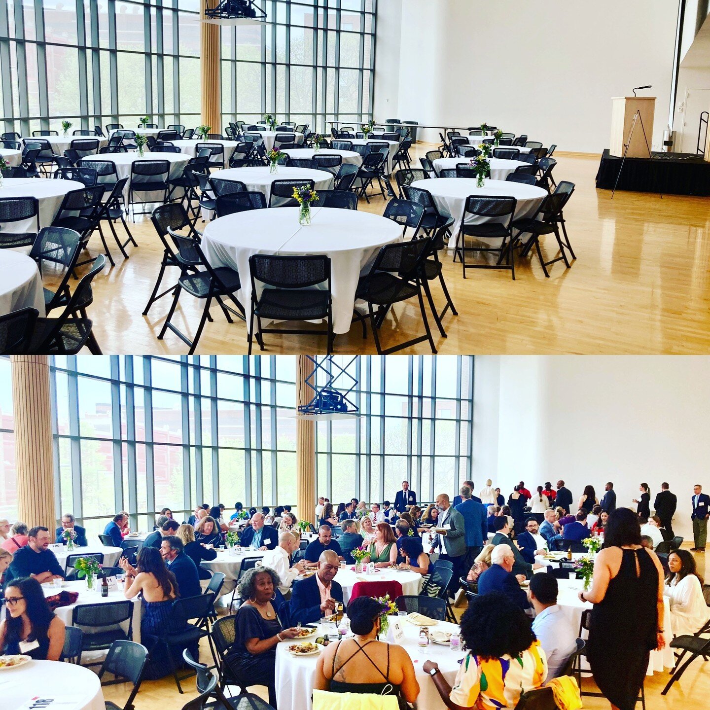 Before and After!
Our Raise a Racquet gala was an amazing evening celebrating our high school and post secondary graduates in a truly spectacular way at the @umnrecwell. 
A tremendous thank you to everyone who attended and supported Beyond Walls- wha