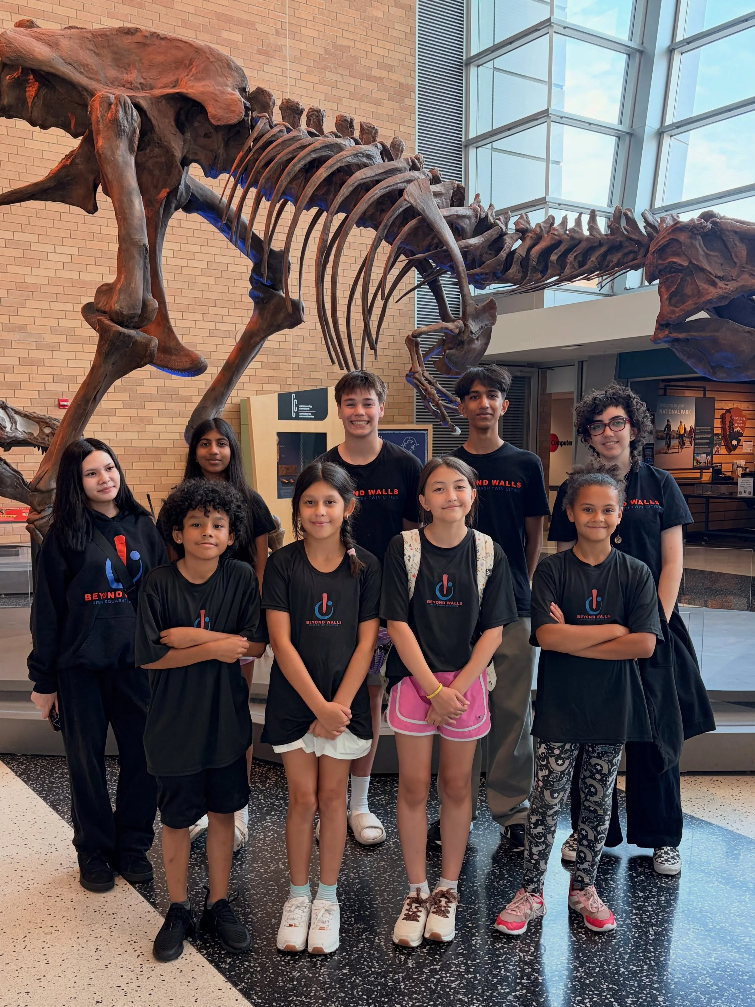 Last week of Beyond Walls camp! We leveled up our squash, tried out bowling, and explored the @sciencemuseummn!