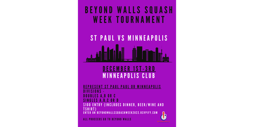 St. Paul/ Minneapolis Rumble — Beyond Walls Urban Squash Twin Cities