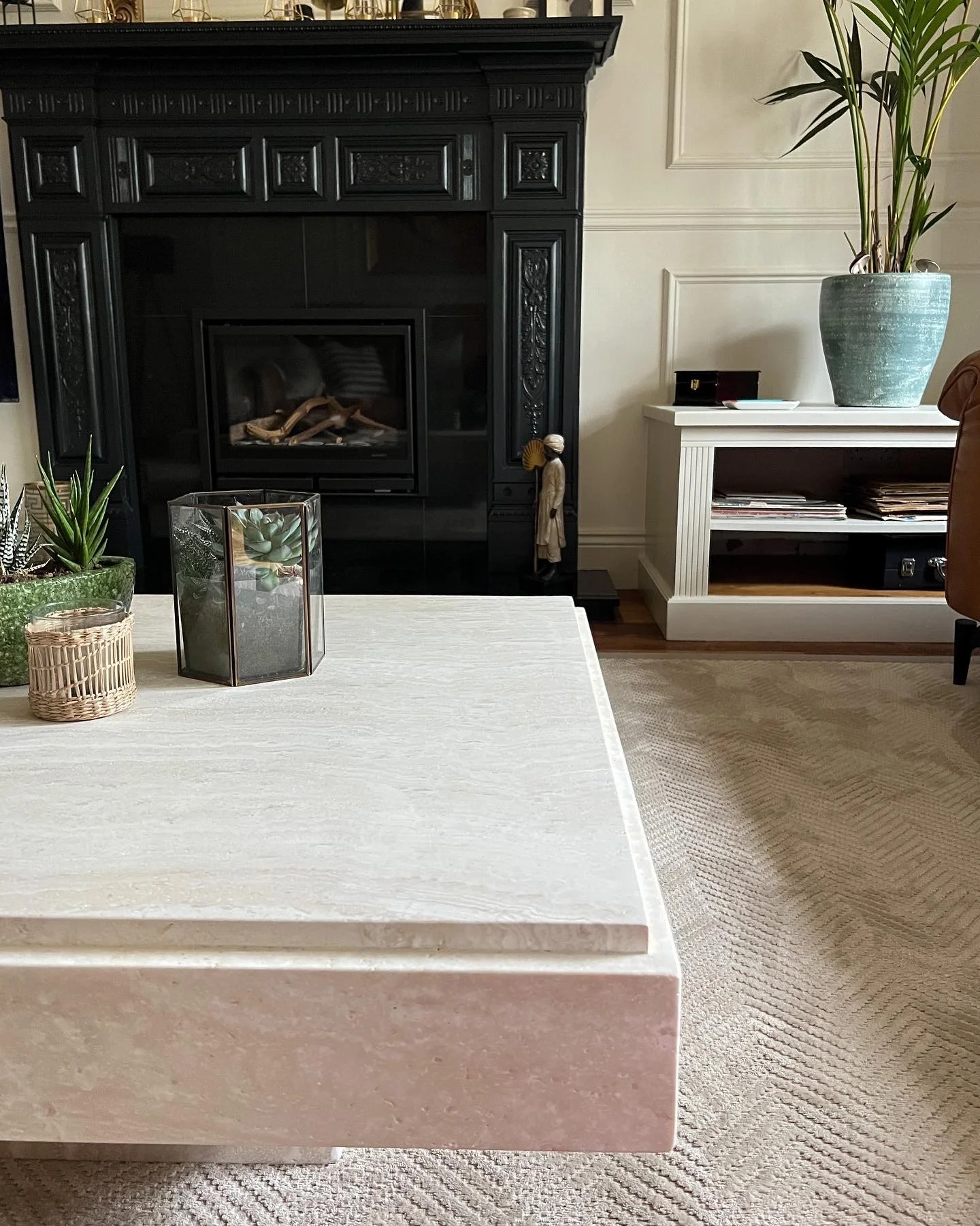 Eichholtz Travertine natural stone coffee table