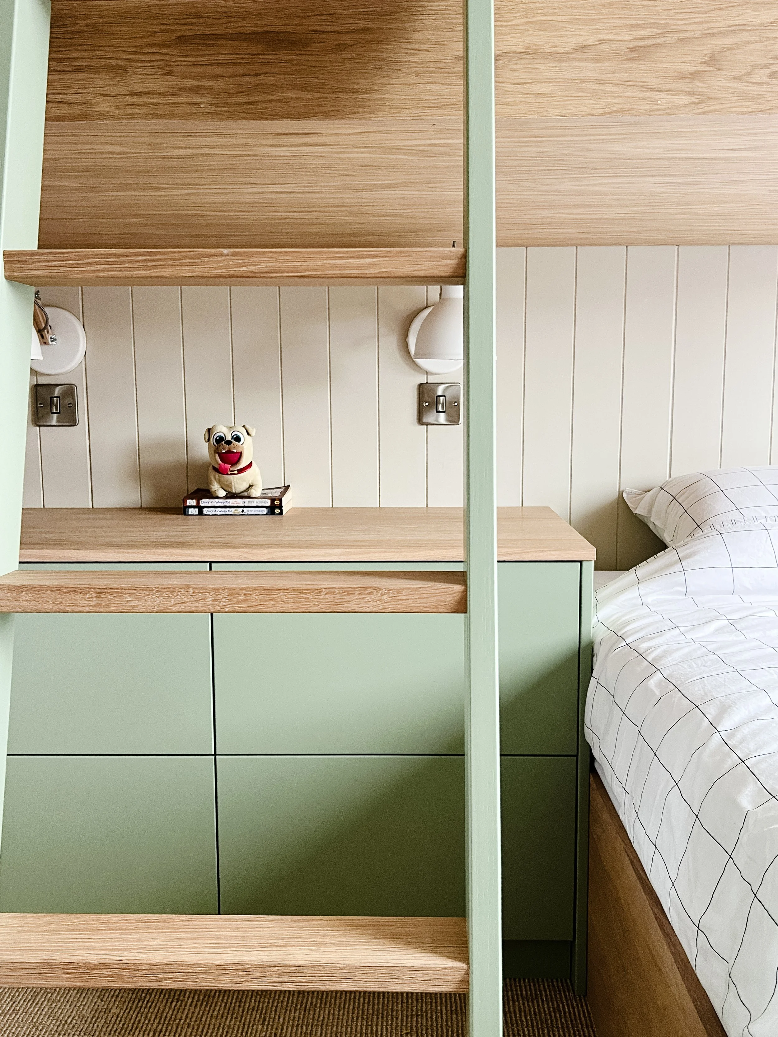 Farrow & Ball Lichen chest of drawers