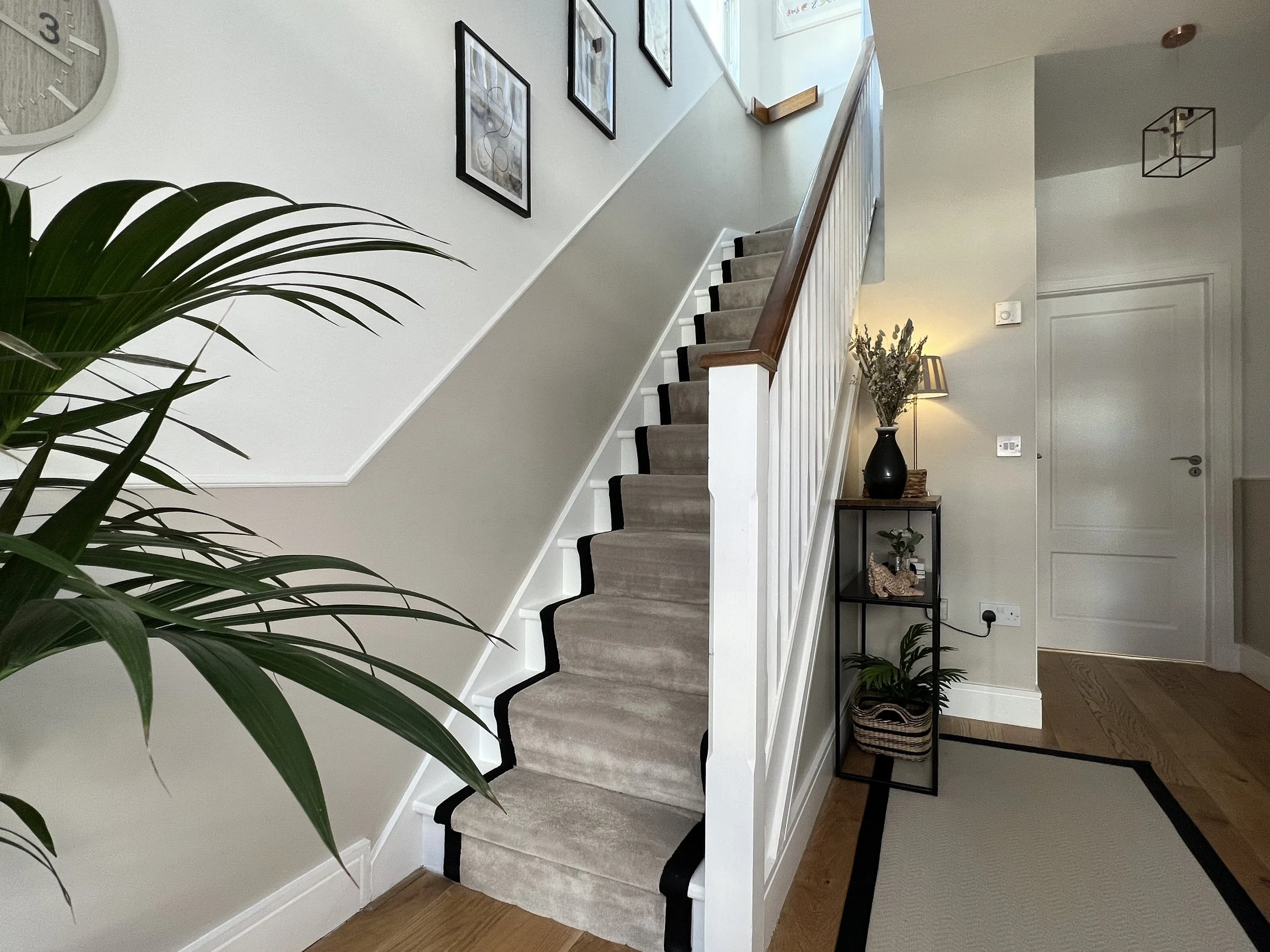 Hallway with Dado Rail and Stair Runner 1