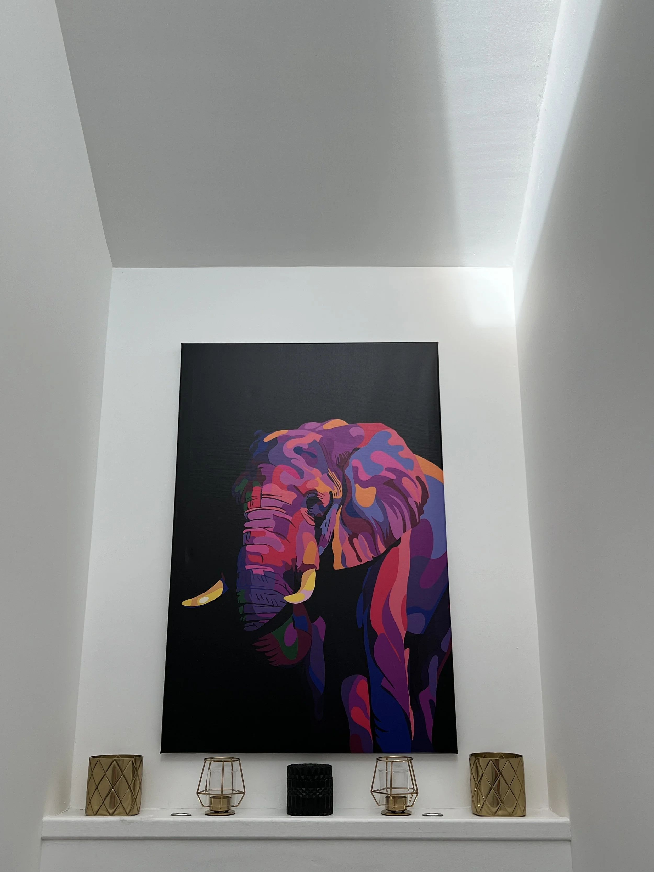 Colourful Elephant Canvas Print