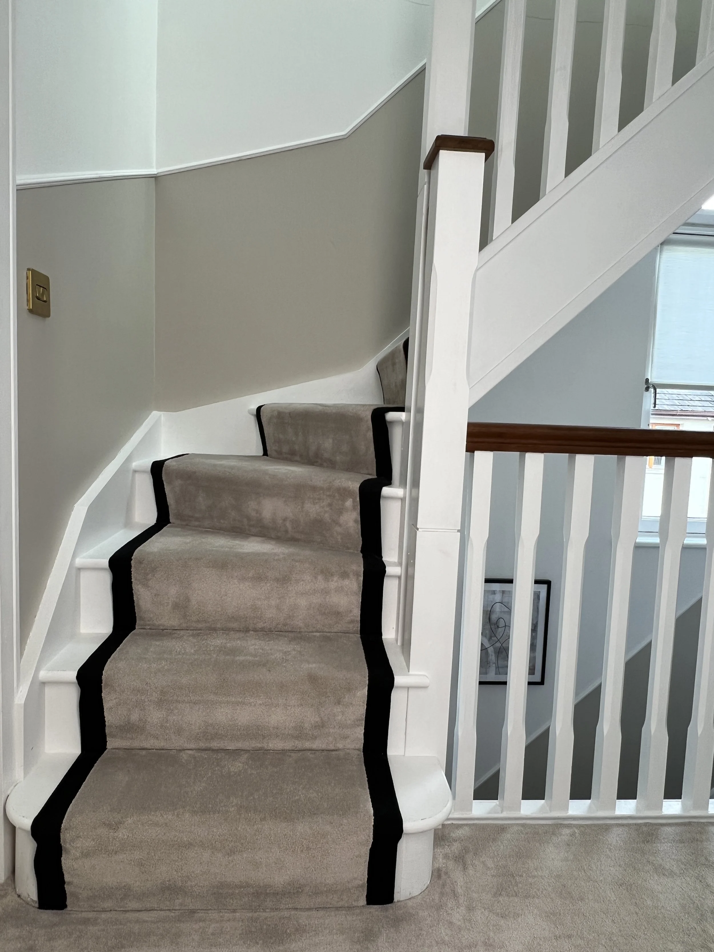 Stair Runner with Black Trim 1