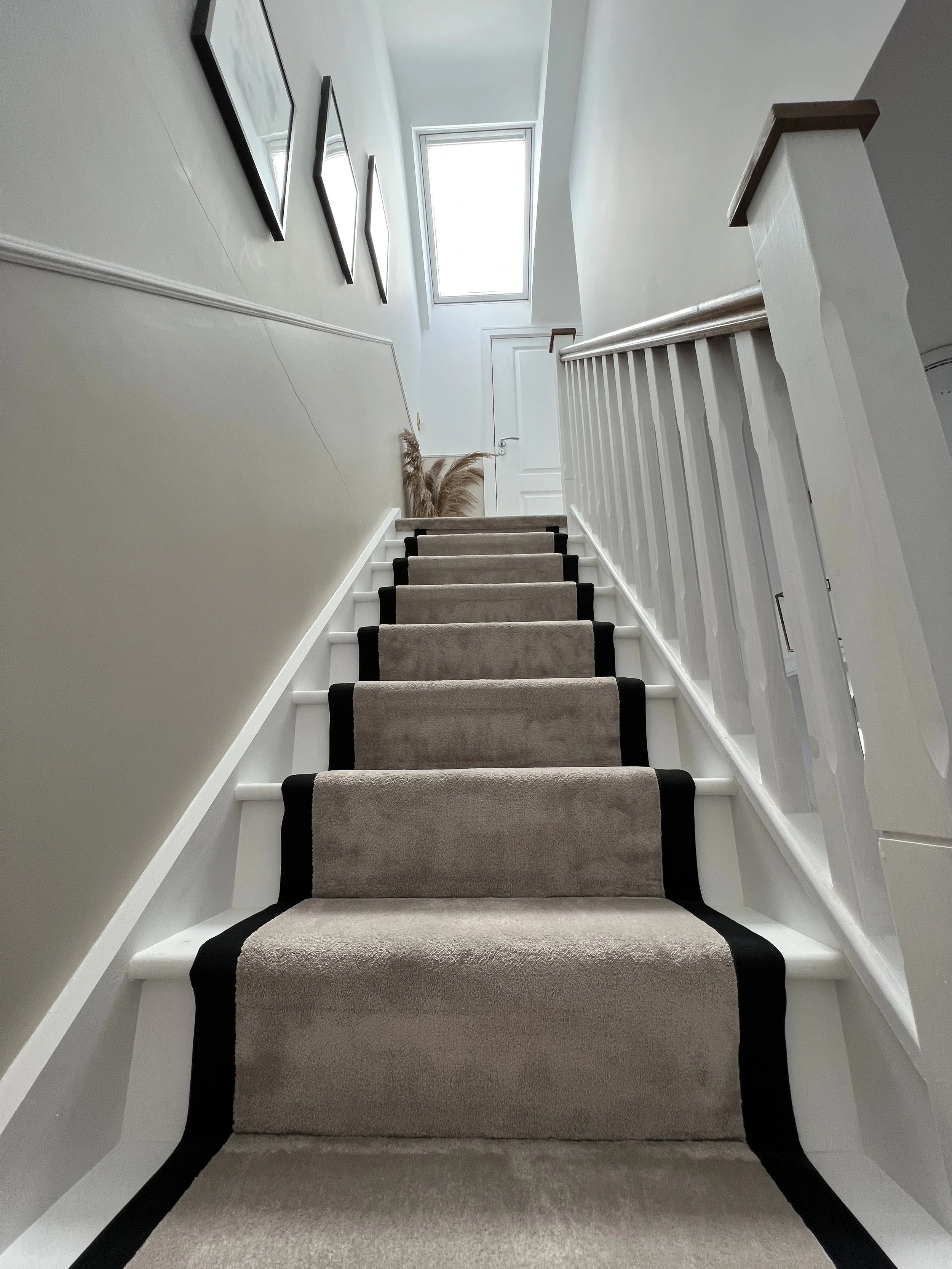 Stair Runner with Black Trim