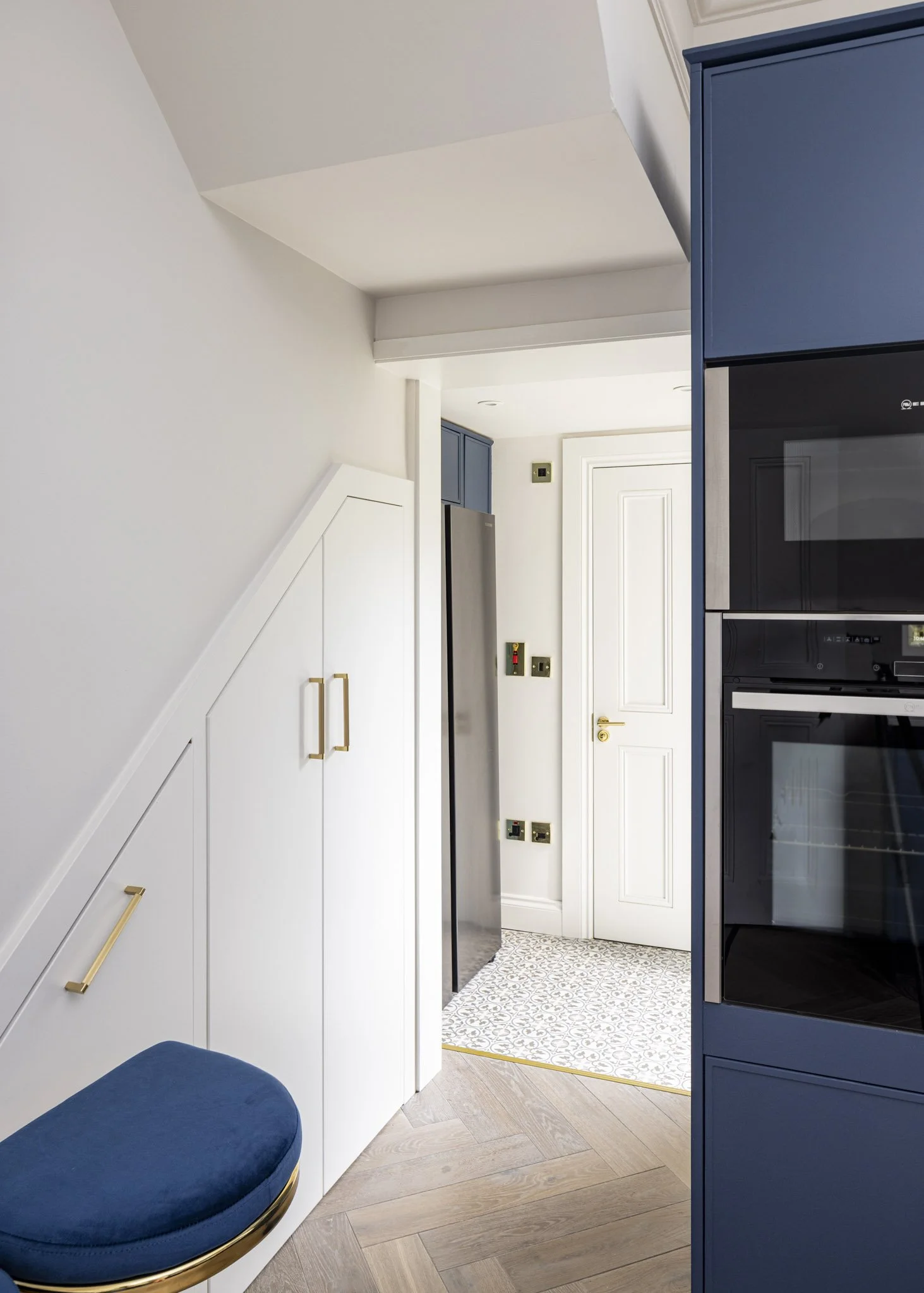 Navy blue kitchen