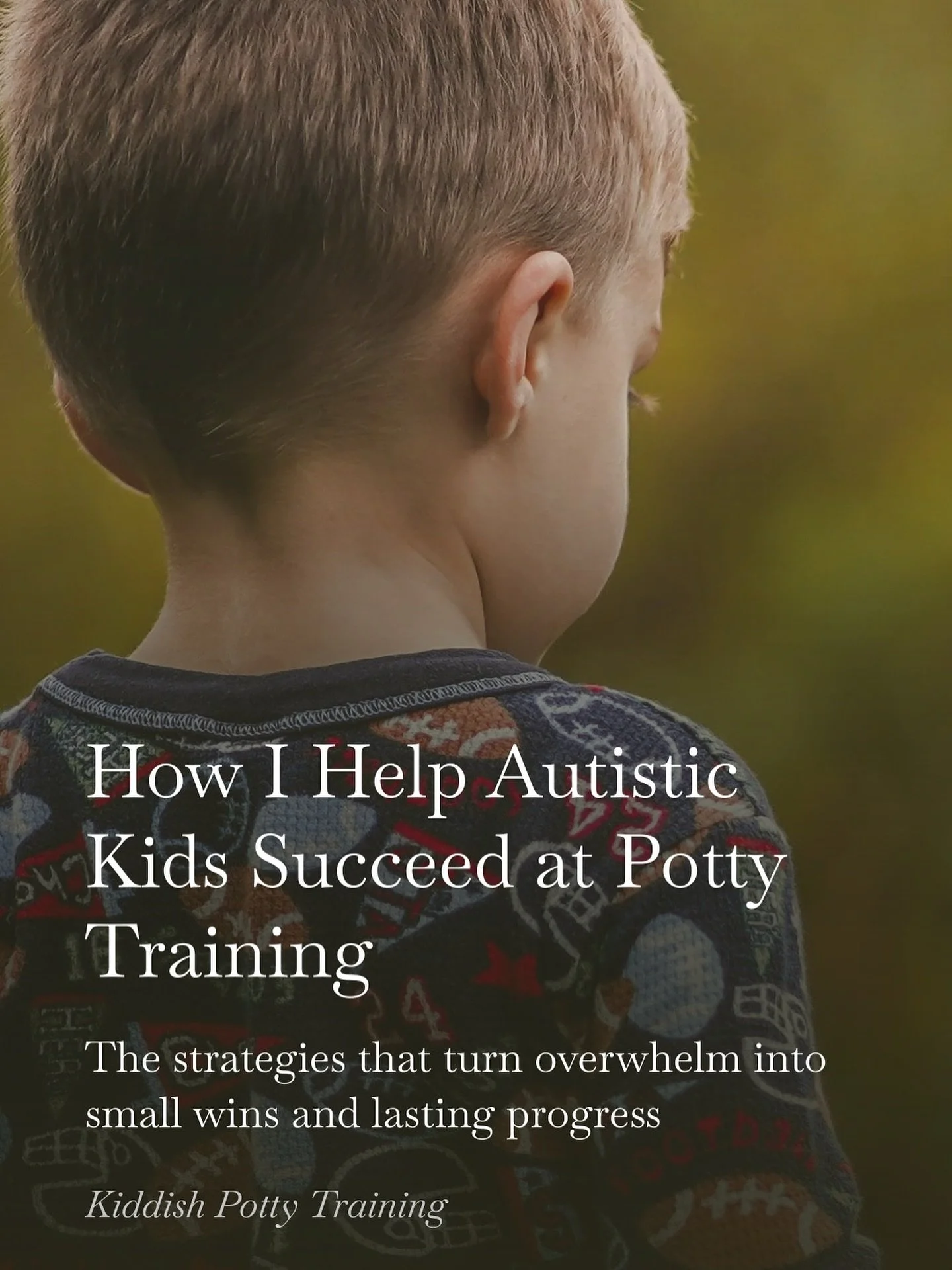 This week on my substack: How I help autistic kids achieve potty training. Link in bio