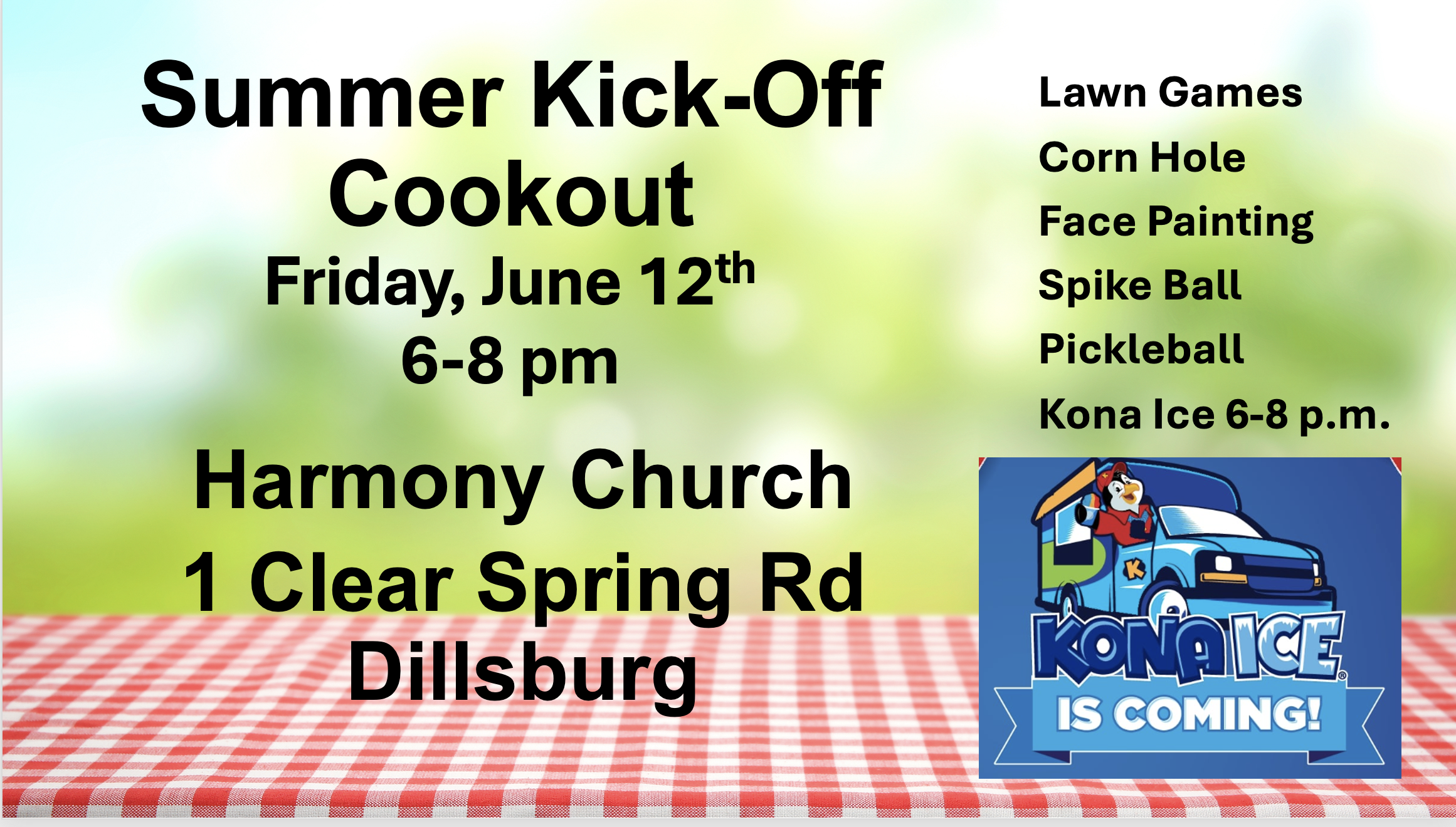Summer Kick-Off Cookout