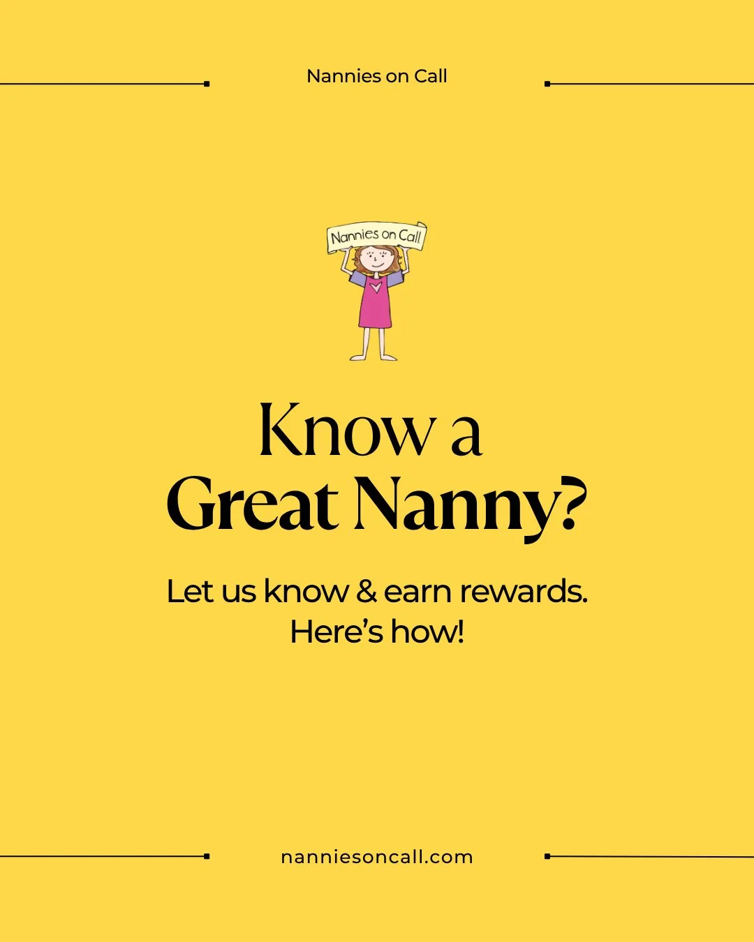 The best nannies know the best nannies. 💜⁠
⁠
If you have a friend who's passionate about childcare, send them our way, and earn up to $300 when they join Nannies on Call or The Nanny Solution.⁠
⁠
Swipe to learn how it works, and visit the link in ou