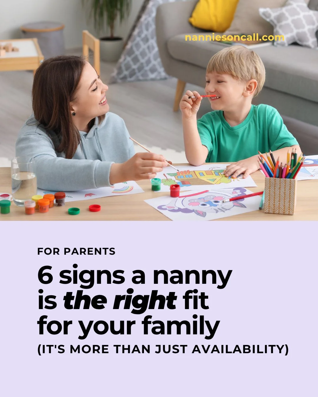Finding the right nanny isn't just about who's available; it's about who's the right fit.⁠
⁠
👉🏼 Swipe for 6 signs you've found yours.⁠
⁠
Once you've found a nanny your kids love, every booking gets easier. That's the beauty of staying subscribed to
