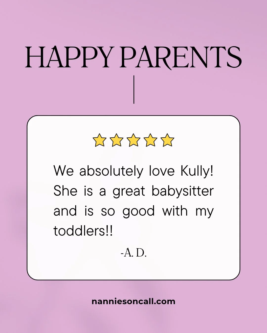 Parents have spoken! ⁠
⁠
👉🏼 Swipe through to see what real families are saying about their experience with Nannies on Call.⁠
⁠
From last-minute date nights to occasional childcare coverage when you need it most, our nannies show up ready to make th