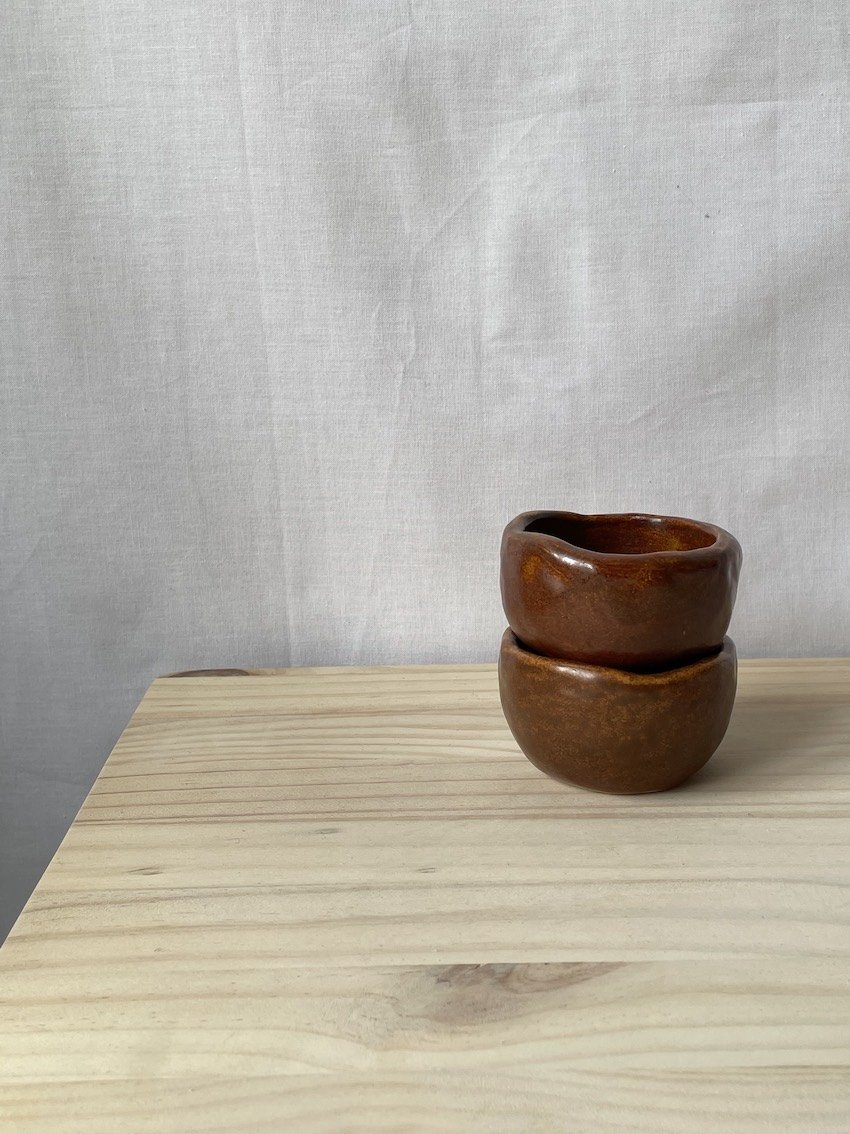Handmade ceramic mini bowls