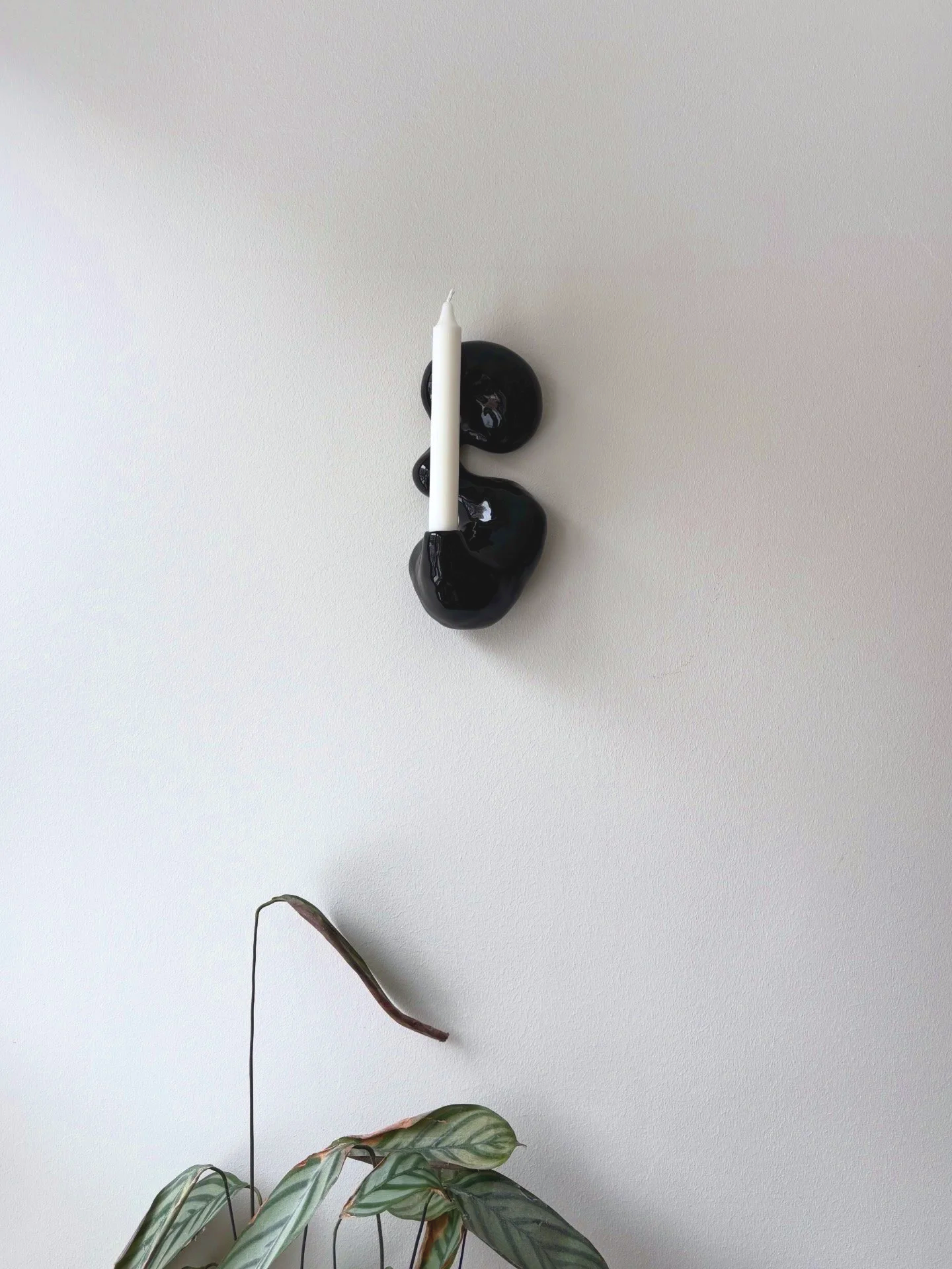Wall Candle Holder - Black