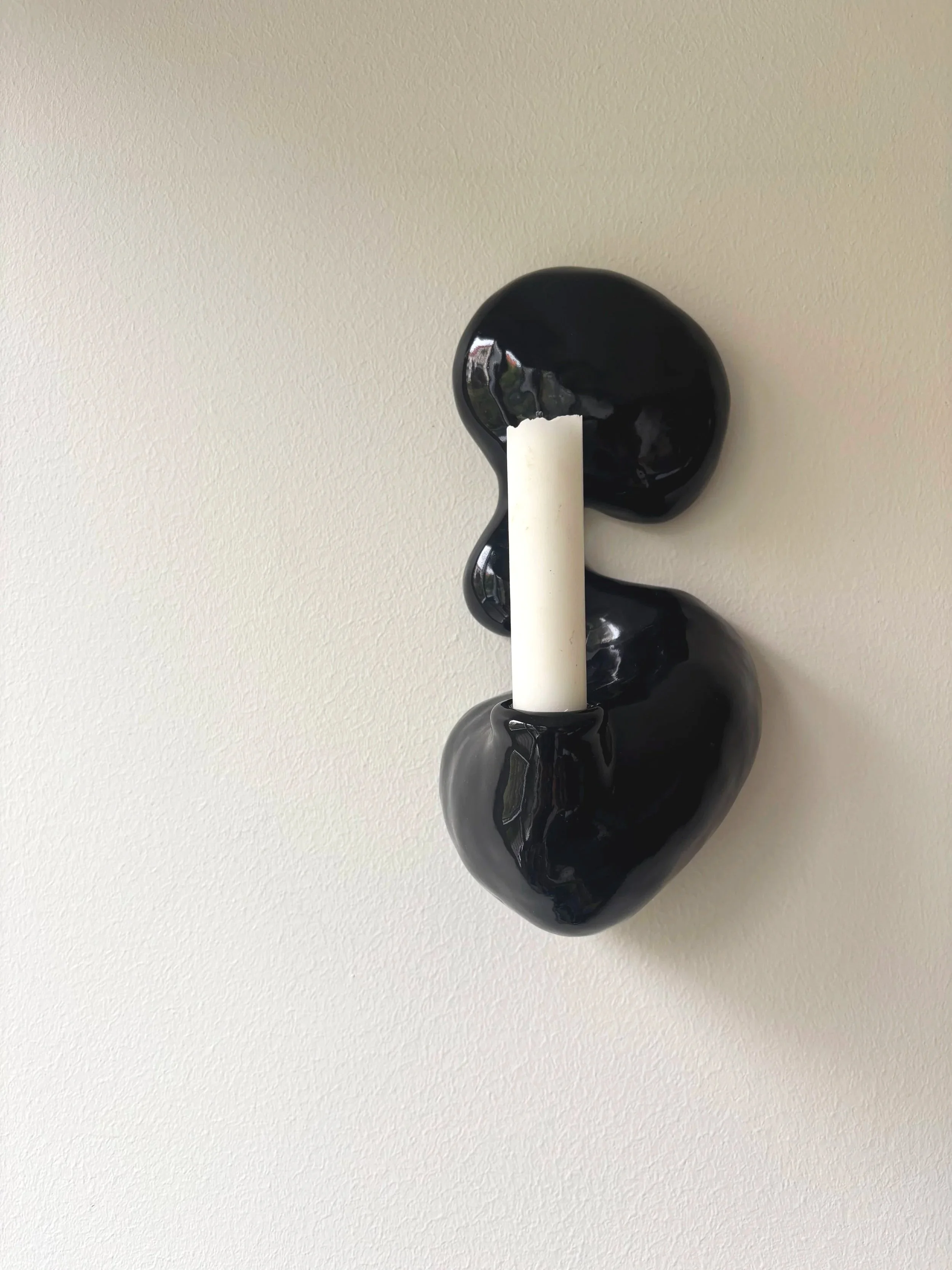 Wall Candle Holder - Black