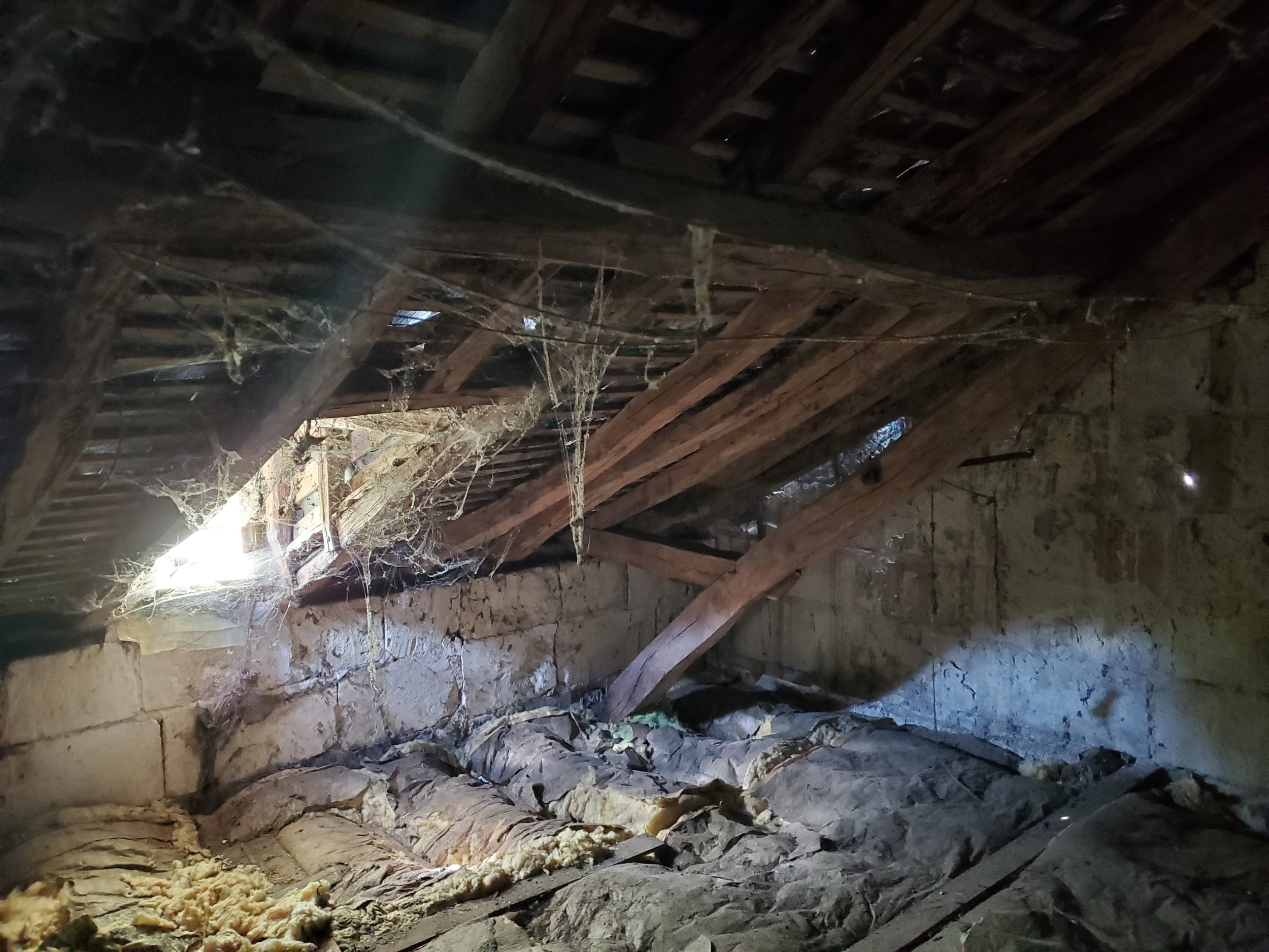 les combles, avant création de la mezzanine