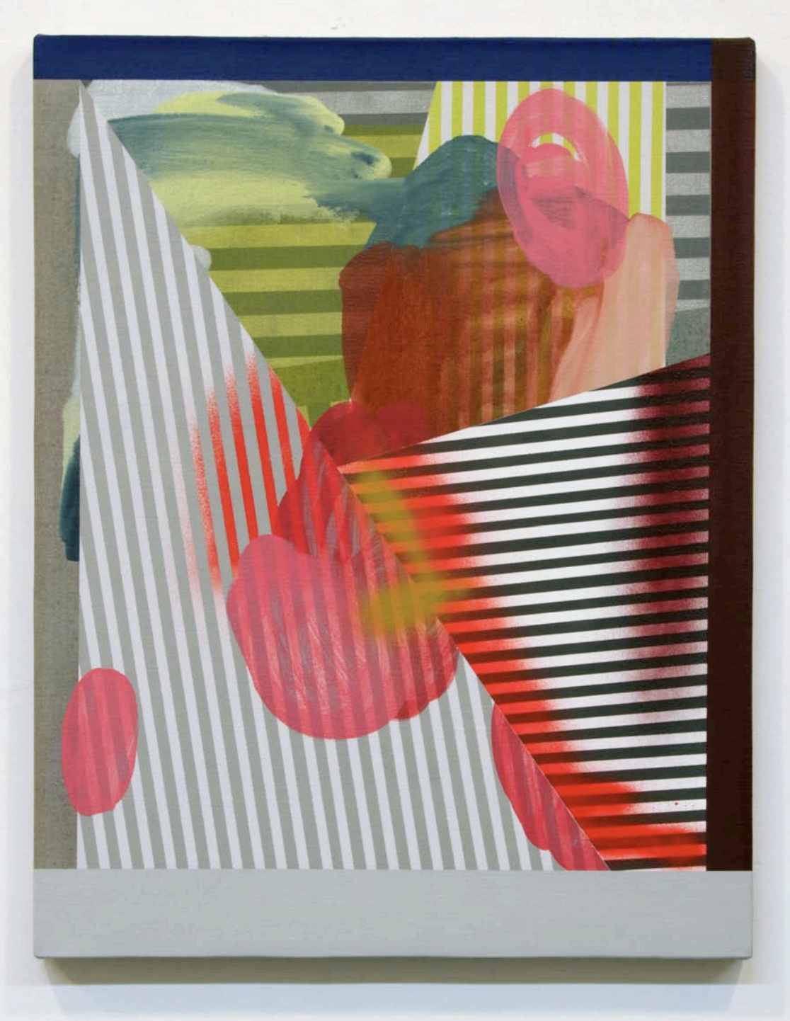 Jeffrey Gibson
Sum of Parts
2010
acrylic, oil & spray on linen
16.5 x 21 inches (42 x 53cm)