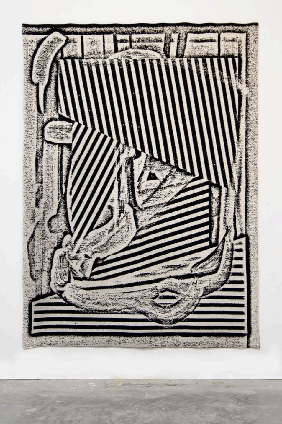 Jeffrey Gibson
Untitled (Looped Black and White)
2010
digitally woven cotton
edition of 2 plus 1 Artist Proof
approximately 51 x 68 inches (127 x 178cm)
