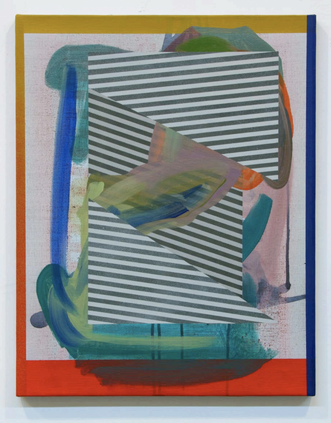Jeffrey Gibson
Blender
2010
acrylic, oil & spray on linen
16.5 x 21 inches (42 x 53cm)