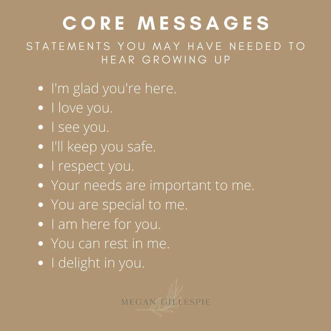 Based on her book, &ldquo;The Emotionally Absent Mother,&rdquo; (kind of depressing title, but an incredibly interesting, informative book), Jasmin Lee Cori talks about the ten core messages we receive from our parents based on our interactions with 