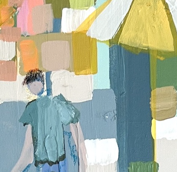 Painting by artist EMYO at Gardner Colby Gallery in Naples Florida.