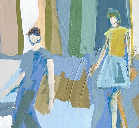Painting by artist EMYO at Gardner Colby Gallery in Naples Florida.