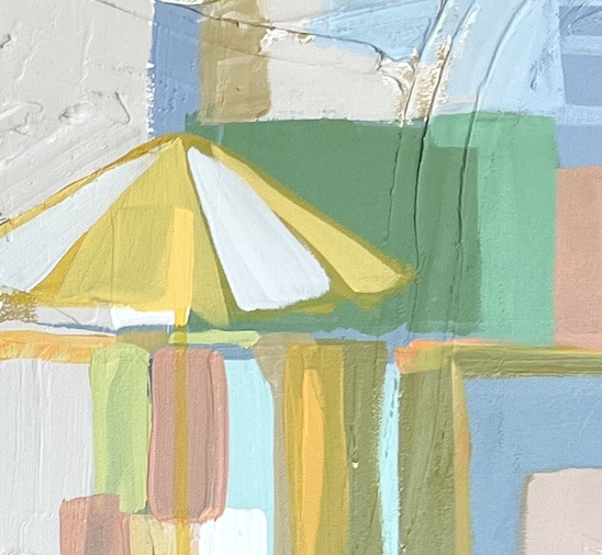 Painting by artist EMYO at Gardner Colby Gallery in Naples Florida.