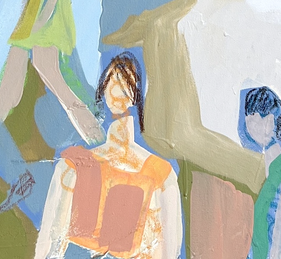 Painting by artist EMYO at Gardner Colby Gallery in Naples Florida.