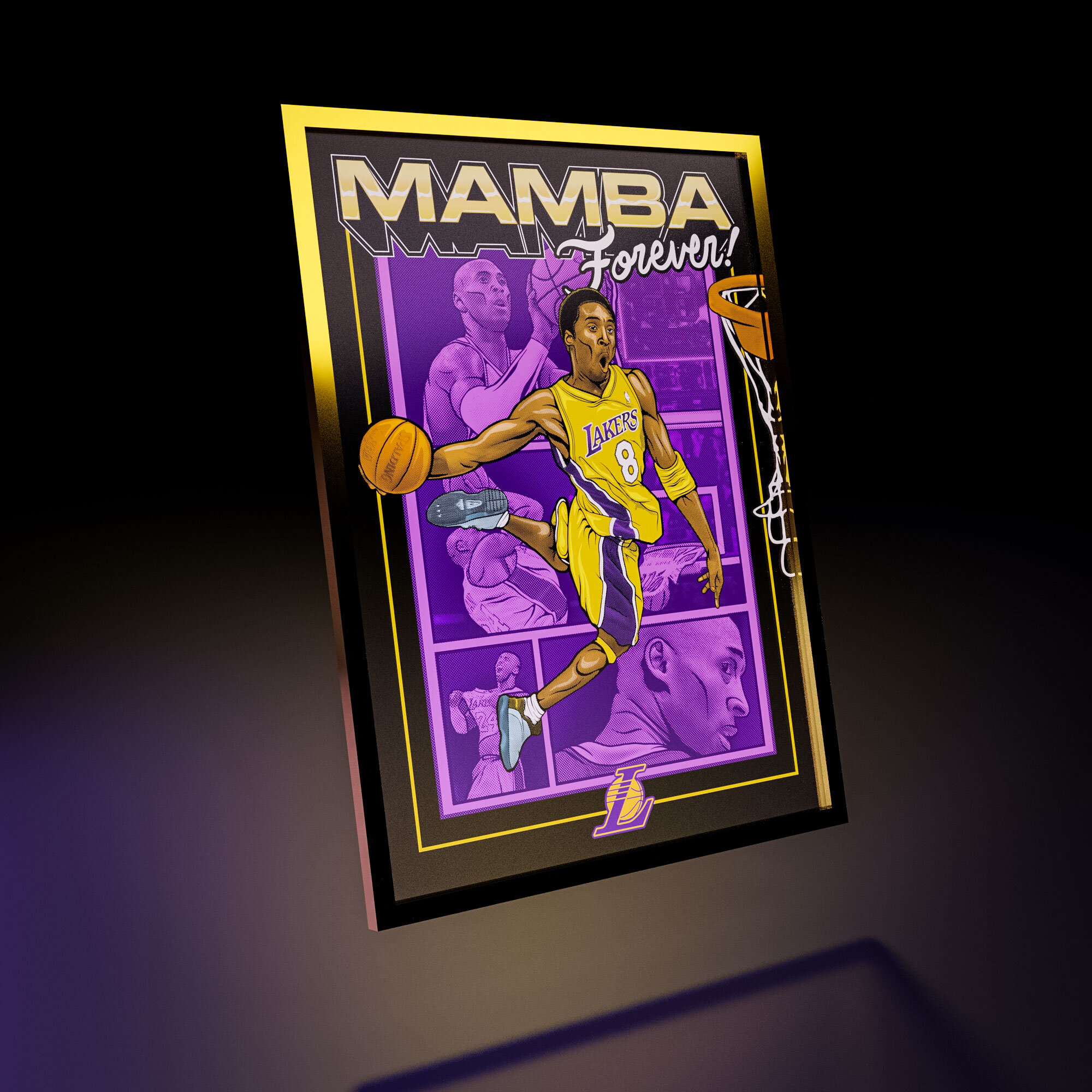 Kobe Bryant NFT style art