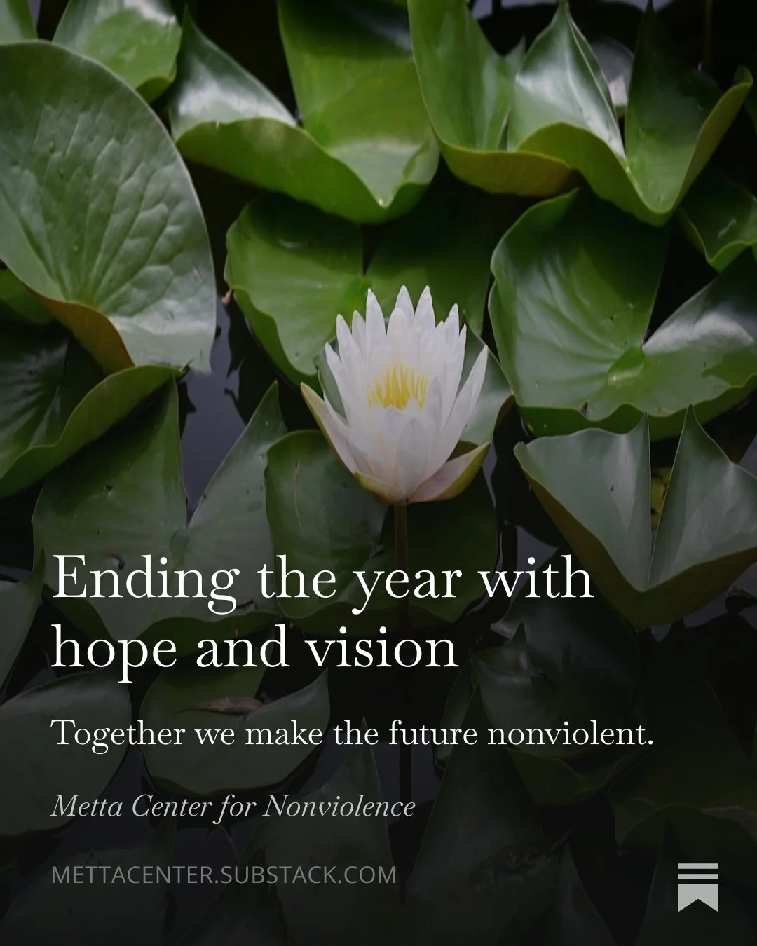 Ending the year with hope and vision