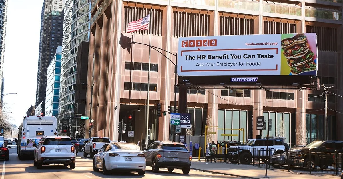 Copy. "Ask Your Employer for Fooda" campaign in Chicago.