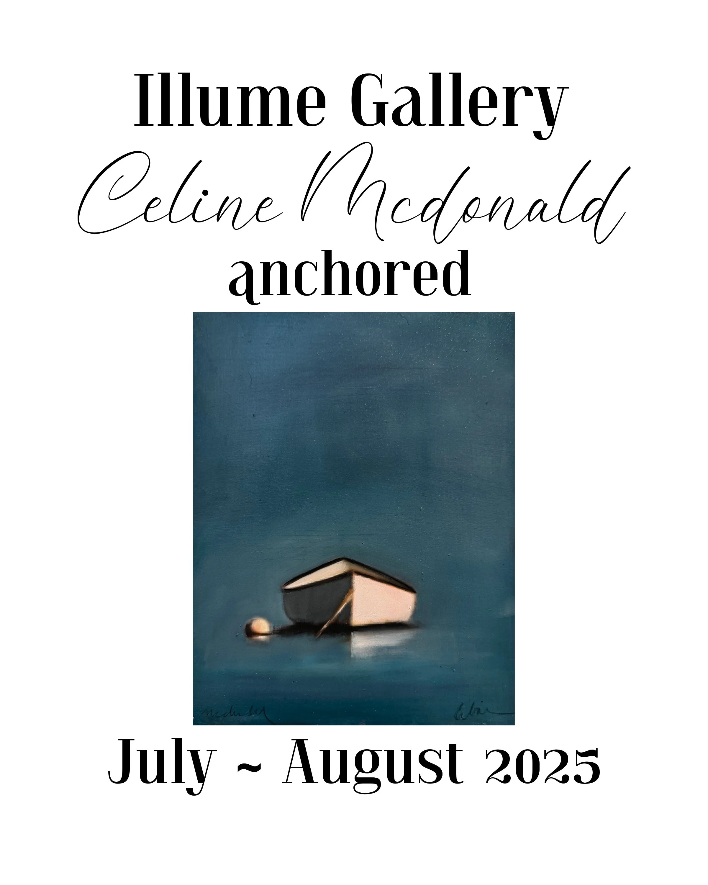 Celine McDonald – Oil – Celine McDonald's paintings are the result of sustained, almost meditative attention. Every window, skyline, figure, and turn of light is contemplated, reconsidered, and reconsidered again. Not in search of perfection but in p