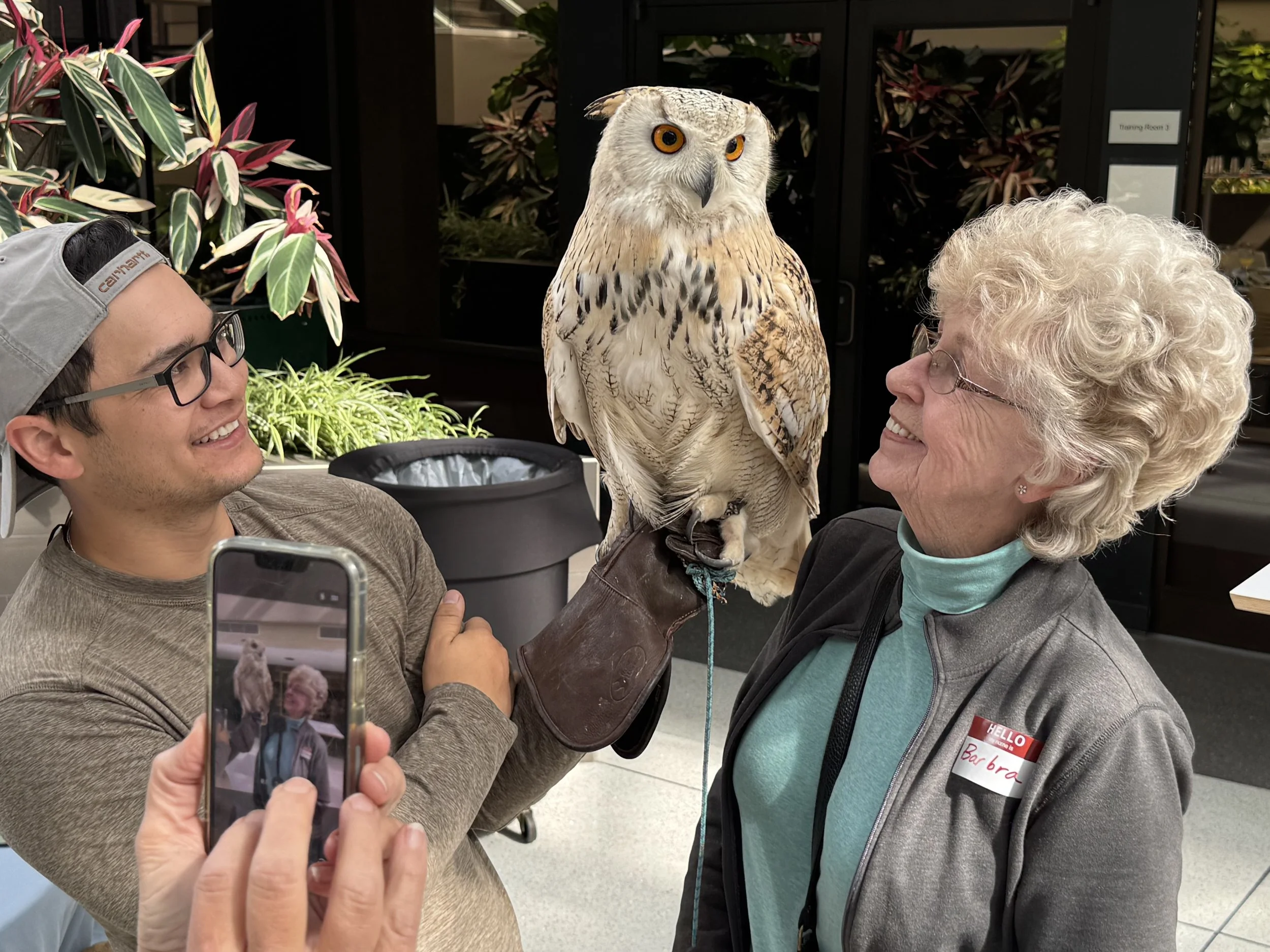 Barbra with owl Houdini.jpeg