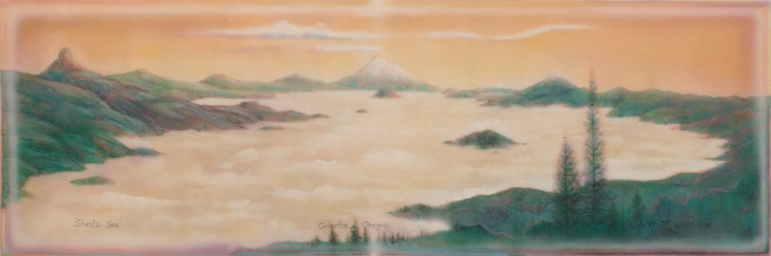 𝘚𝘏𝘈𝘚𝘛𝘈 𝘚𝘌𝘈     '99 • 16"x35"     Colestin, Oregon