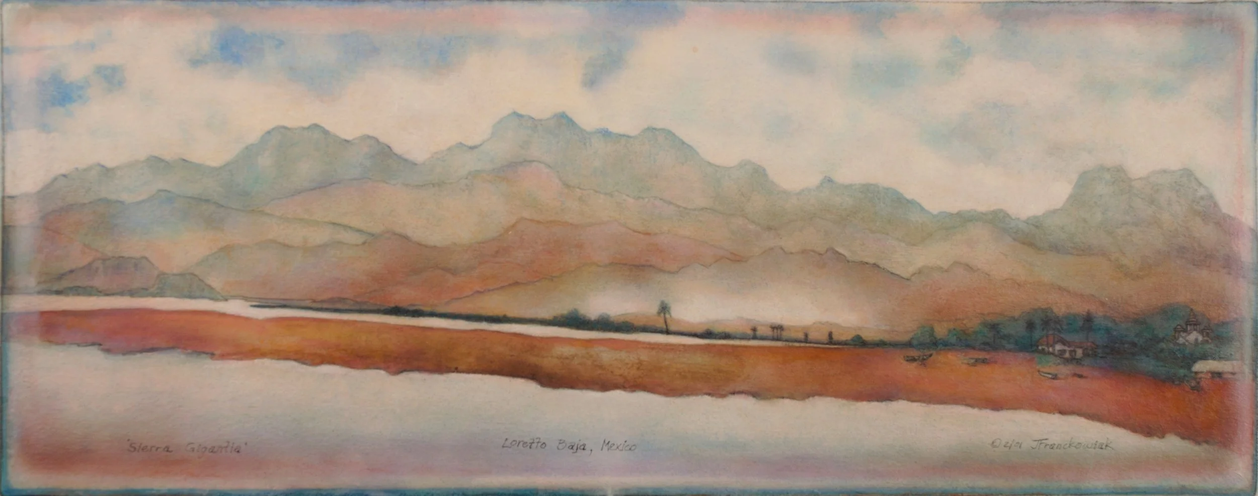 𝘚𝘐𝘌𝘙𝘙𝘈 𝘎𝘐𝘎𝘈𝘕𝘛𝘈     '01 • 16"x35"     Loretto, Baja, Mexico