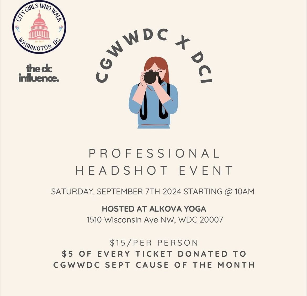 Professional Headshots | City Girls Who Walk DC x The DC Influence