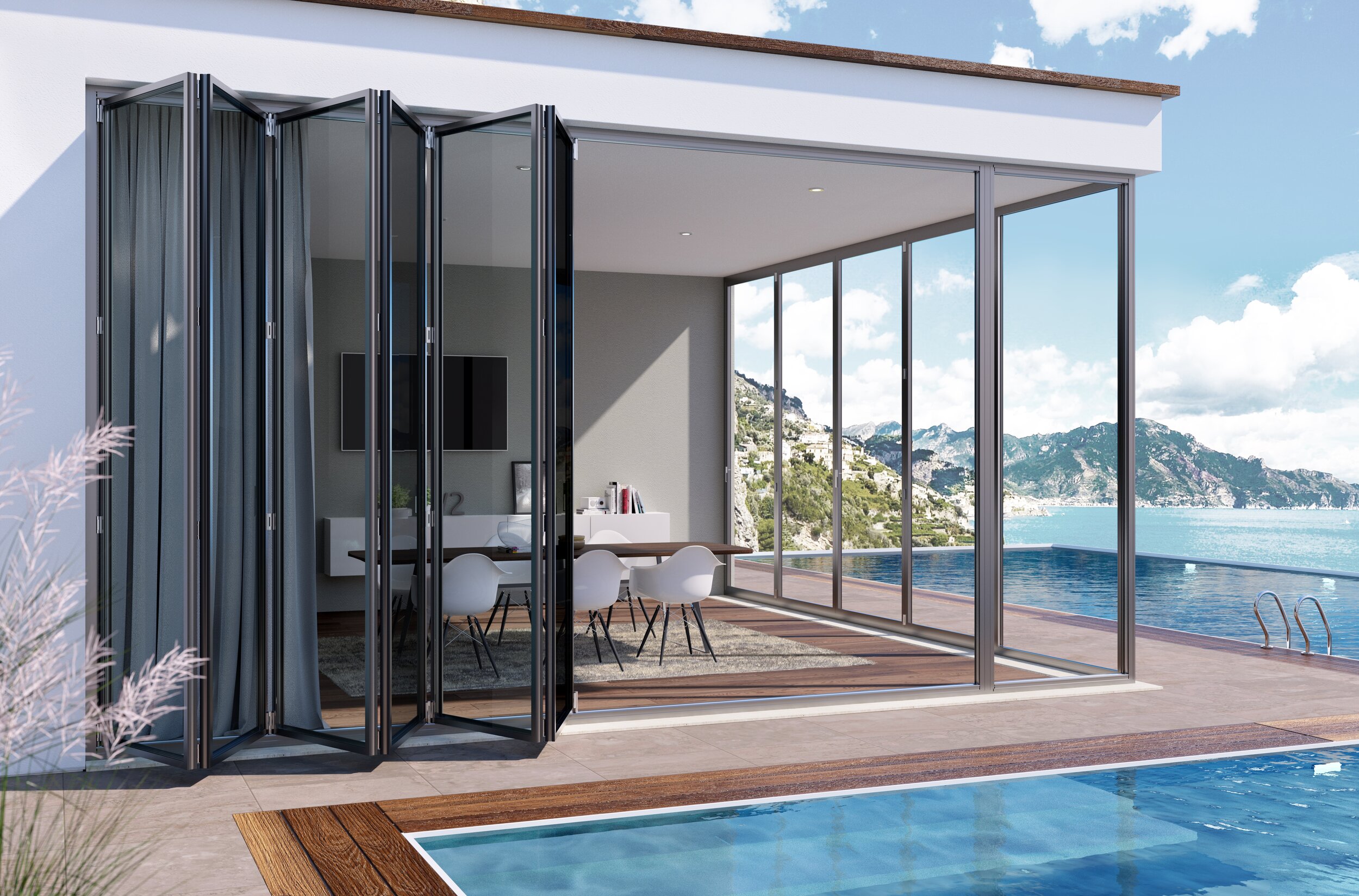 Multi Slide Doors Folding Door Solutions — Slide Clear - Inspired Outdoor Spaces
