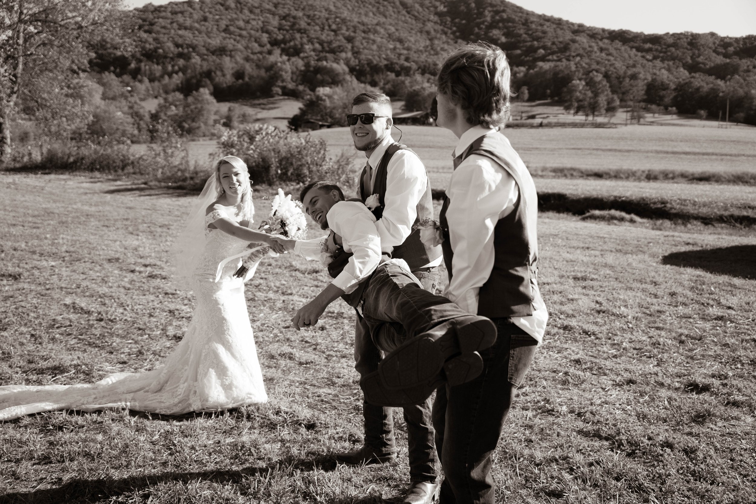 candler-wedding-bride-groomsmen-black and white.jpg