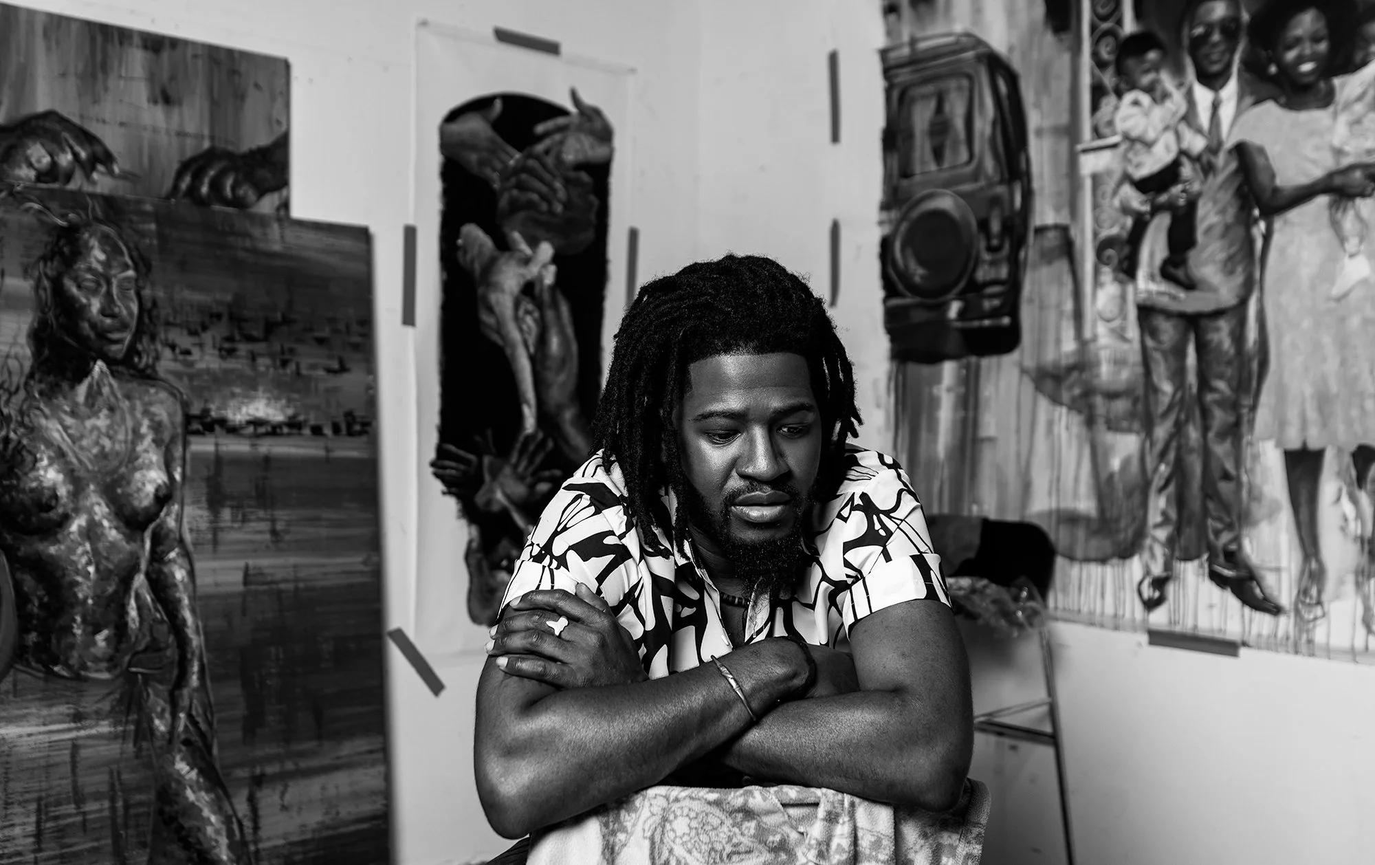 Portraits of artist Marcus Williams - Jacksonville, Florida. Photographed by Toni Smailagić