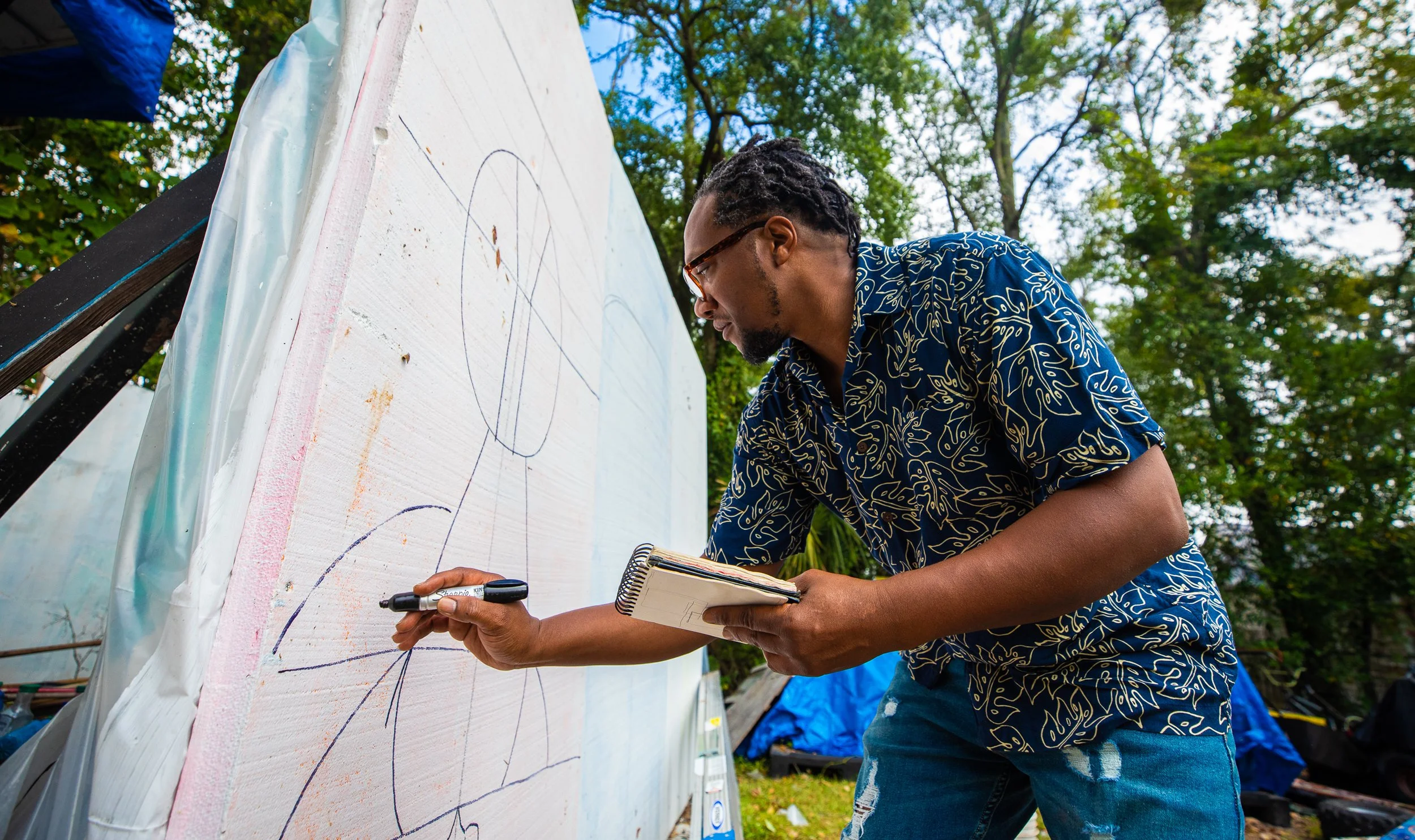 Portraits of artist Roosevelt Watson III - Jacksonville, Florida. Photographed by Toni Smailagić