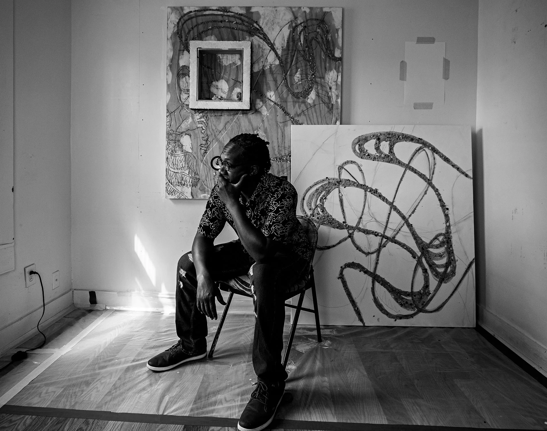 Portraits of artist Roosevelt Watson III - Jacksonville, Florida. Photographed by Toni Smailagić