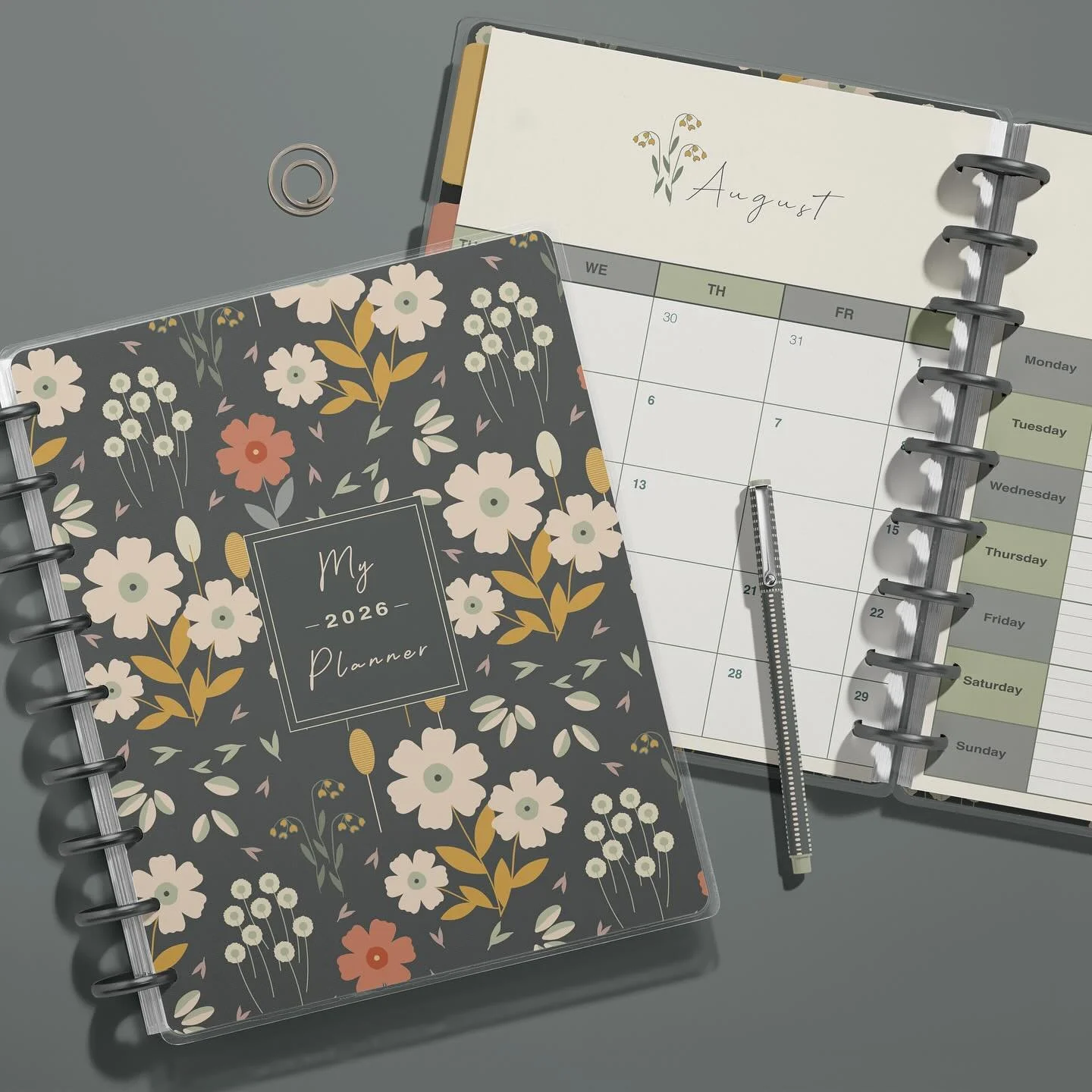 Planner Challenge&hellip; I joined this week&rsquo;s planner challenge with &ldquo;Le Jardin&rdquo; - a floral front cover and a fresh calendar layout to start the second half of the year with fresh inspiration. Thank you @creatsyofficial for the fre